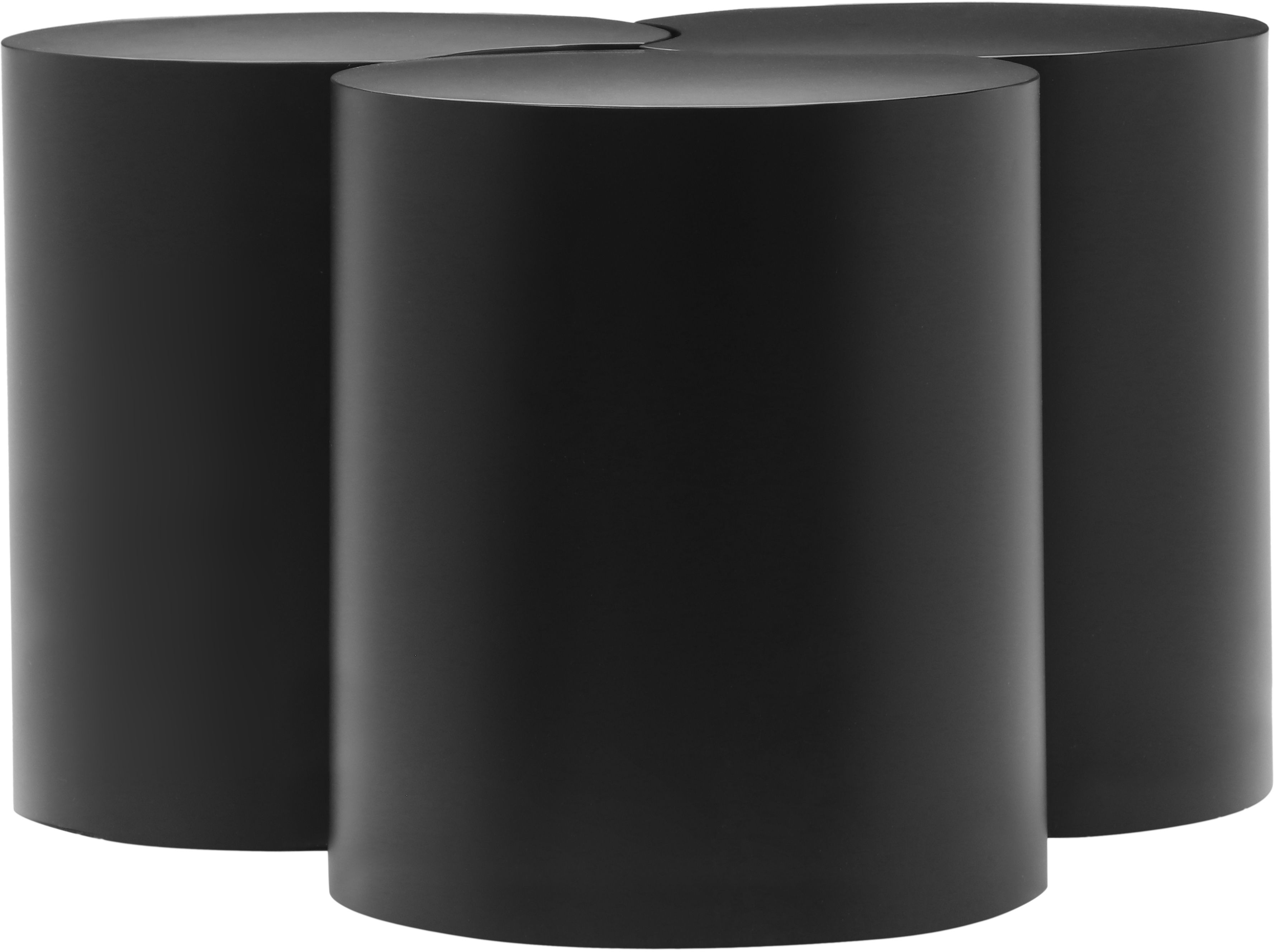 Dimple - 18" 3 Piece Modular Coffee Table - Black