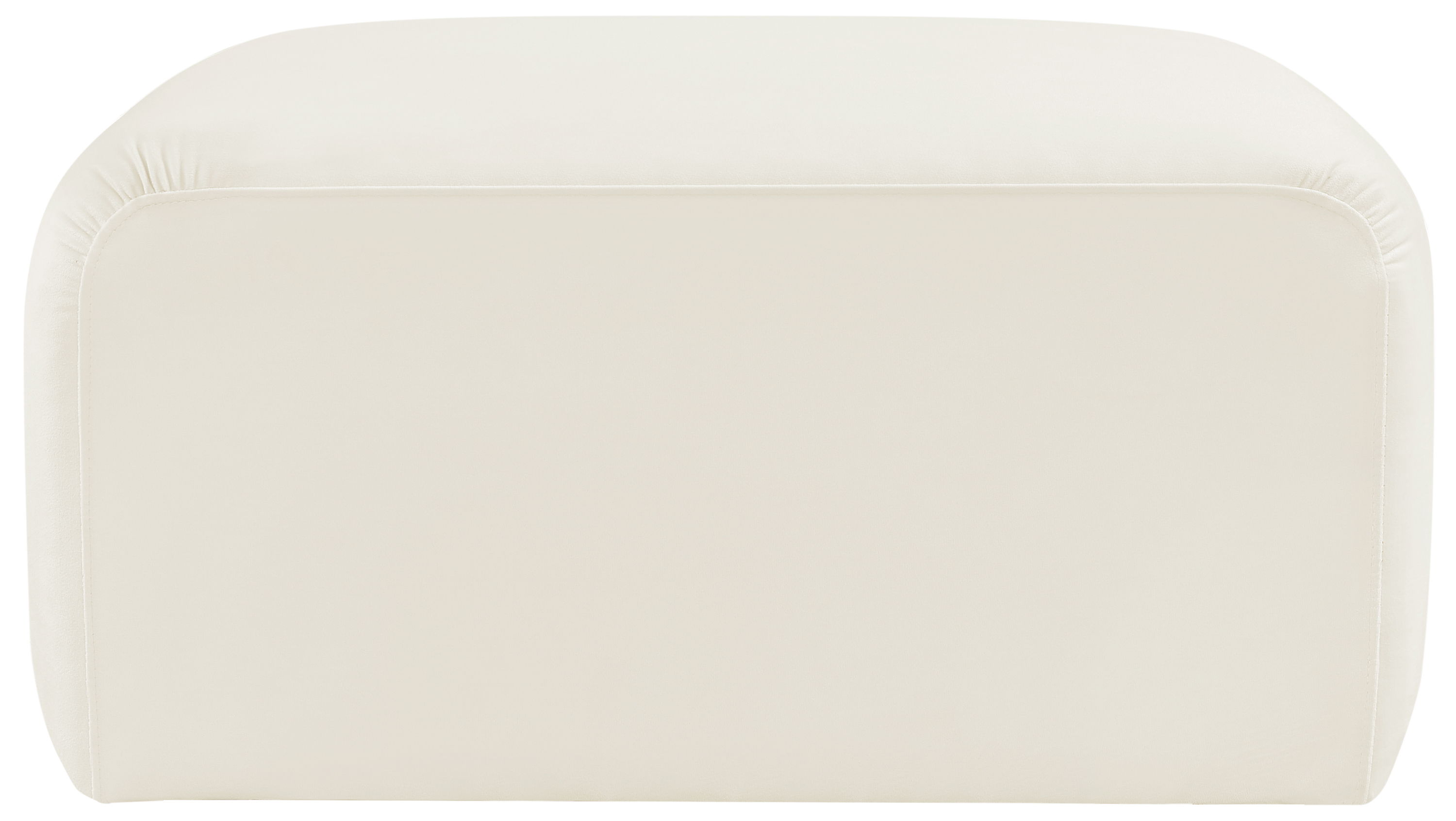 Arc - Velvet Ottoman - Cream