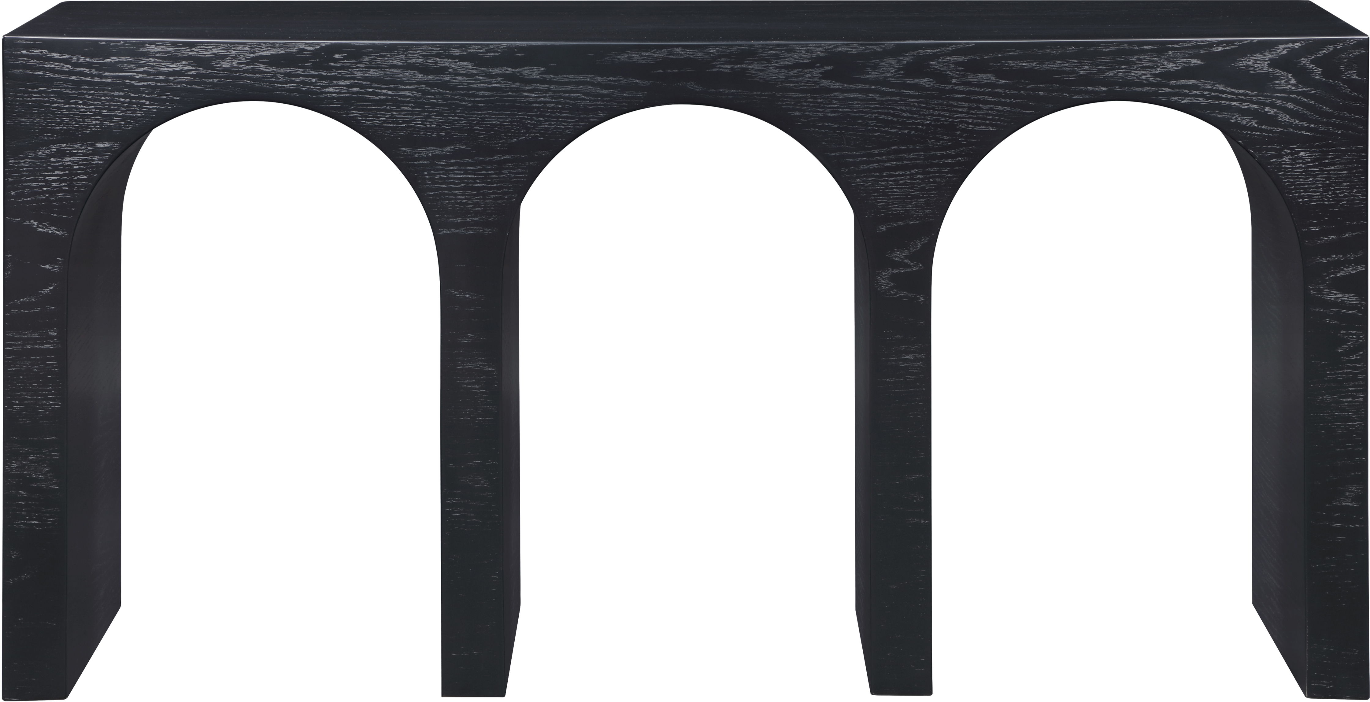 June - Console Table - Black Oak