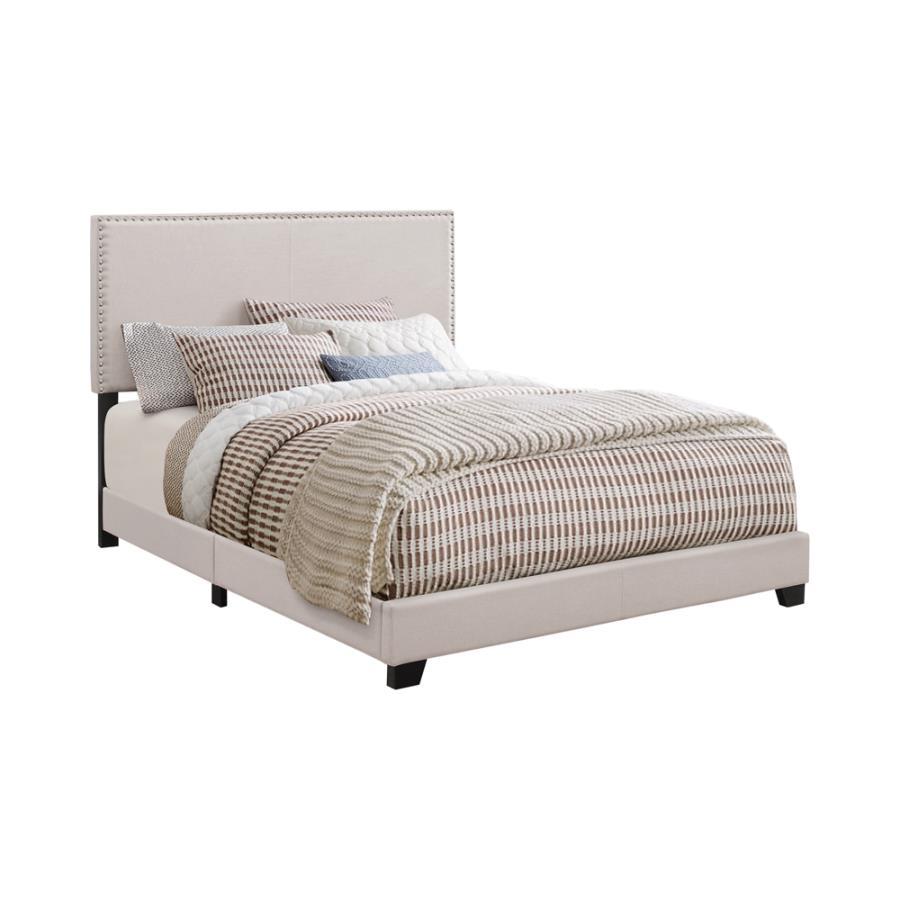 Boyd - Upholstered Twin Panel Bed - Ivory Image
