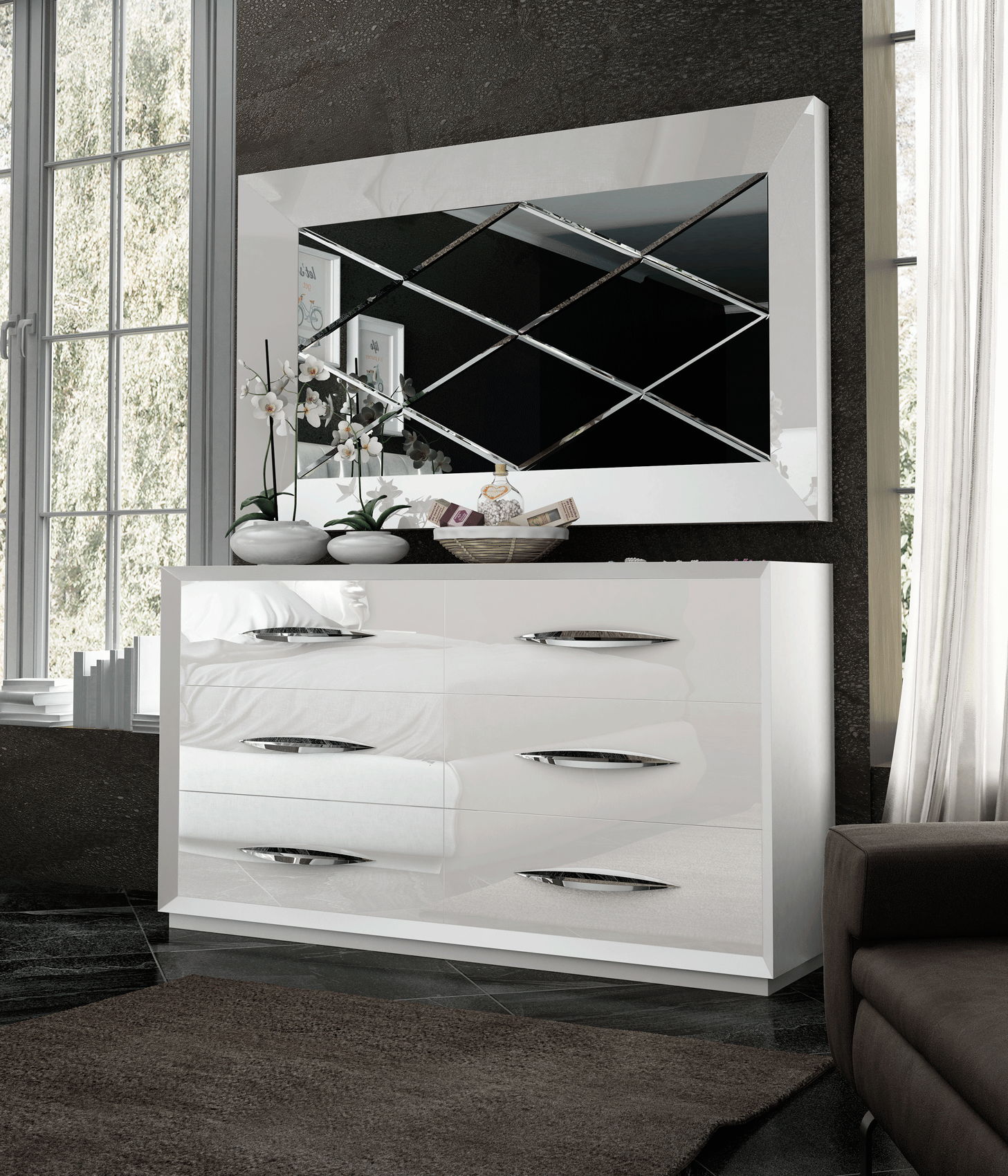 Carmen - Double Dresser - White