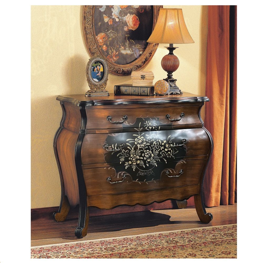 Roma - 37" Chest - Oak & Antique Black, black, view 2
