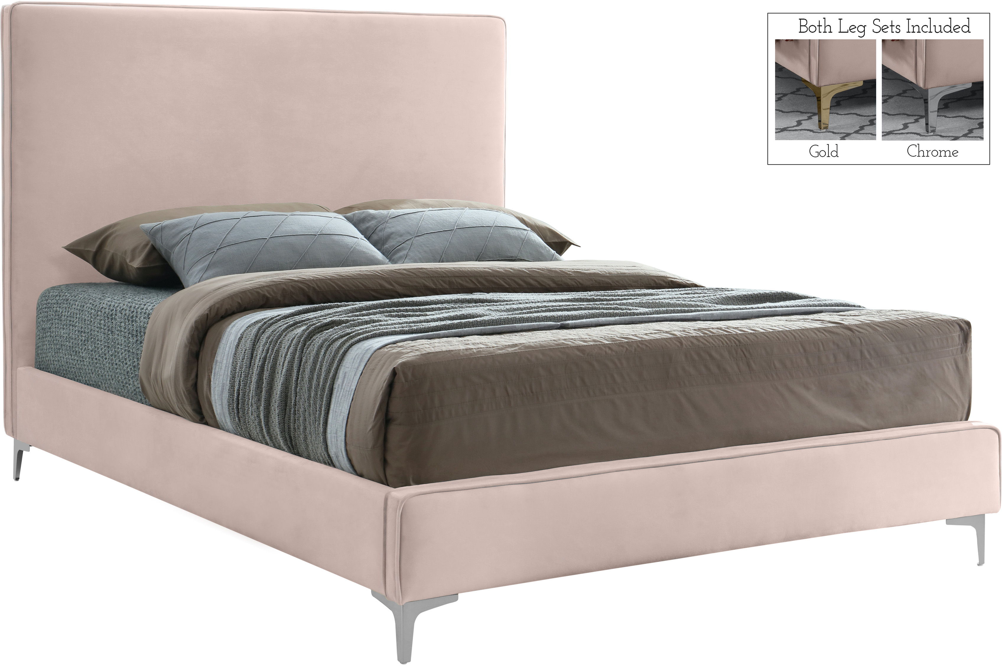 Geri - King Bed - Pink