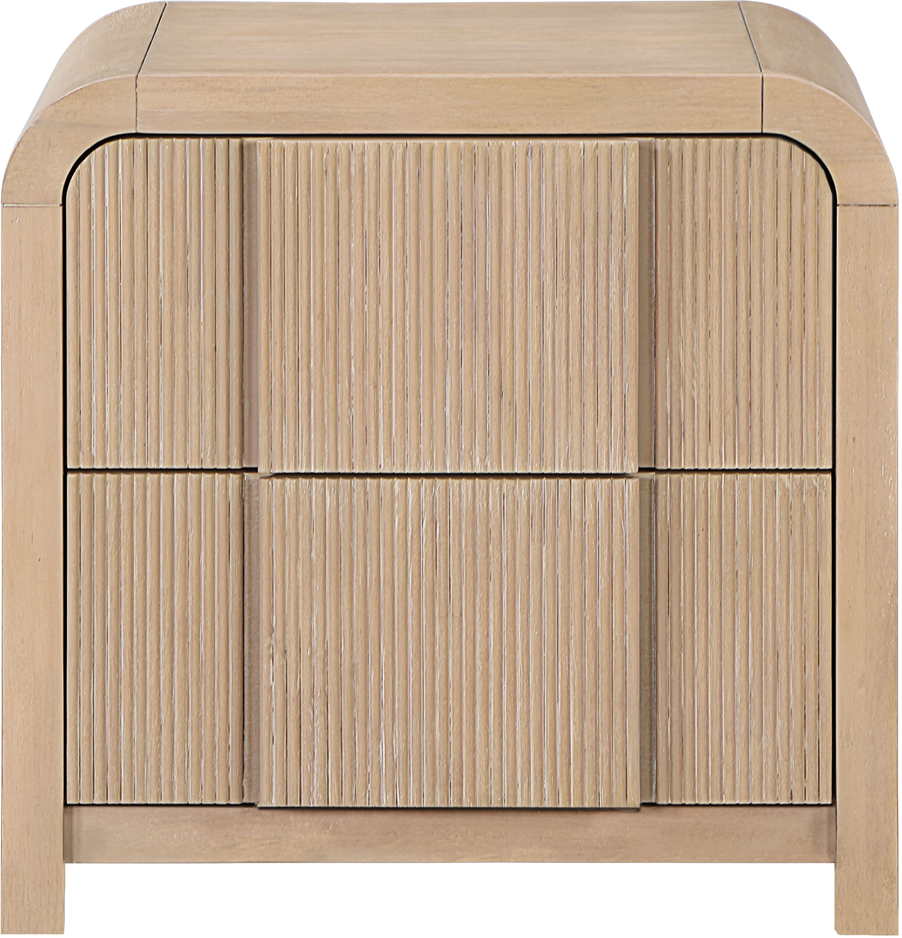 Fluted - Night Stand - Natural