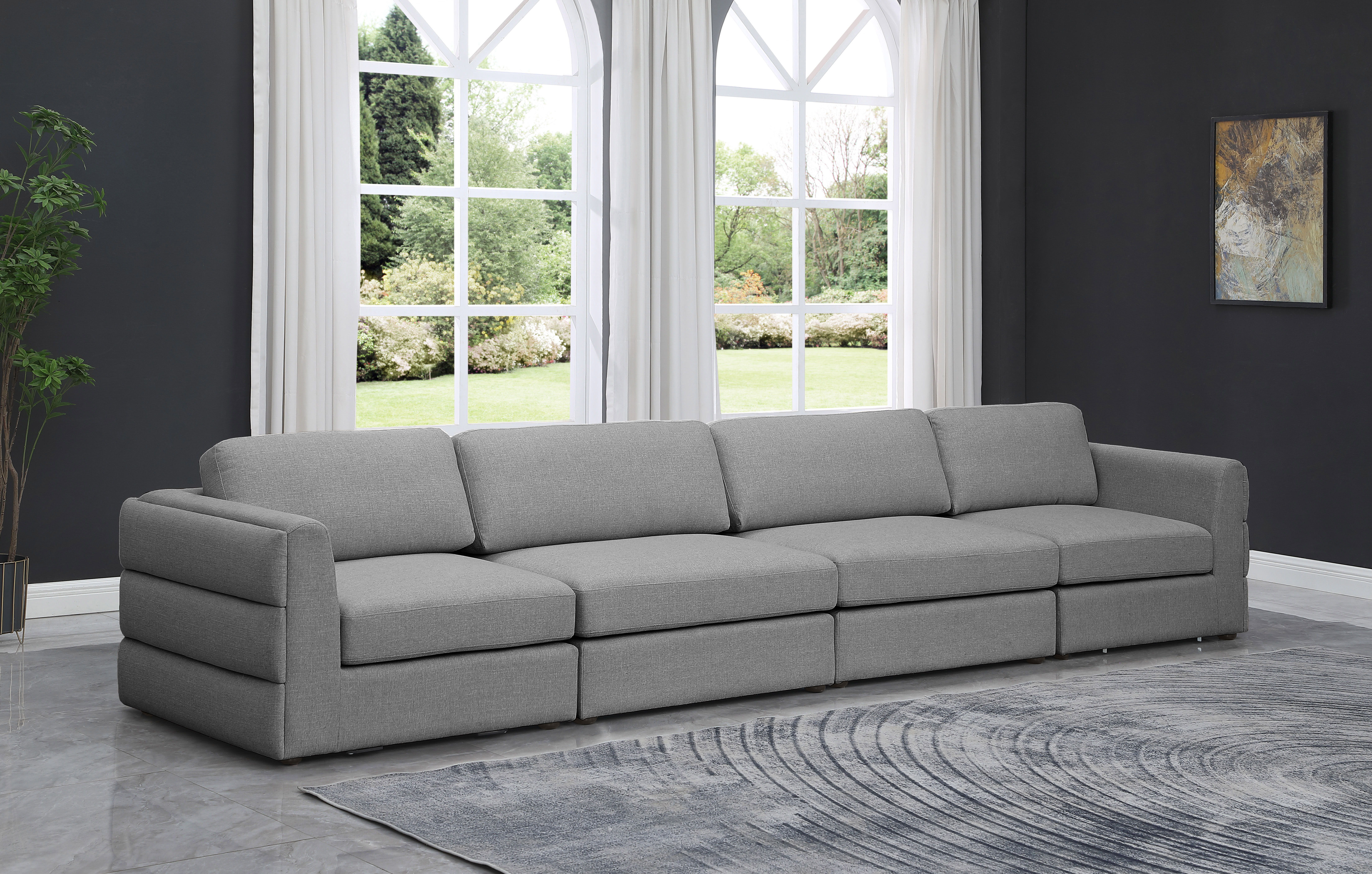 Beckham - Modular 4 Piece Sofa - Gray