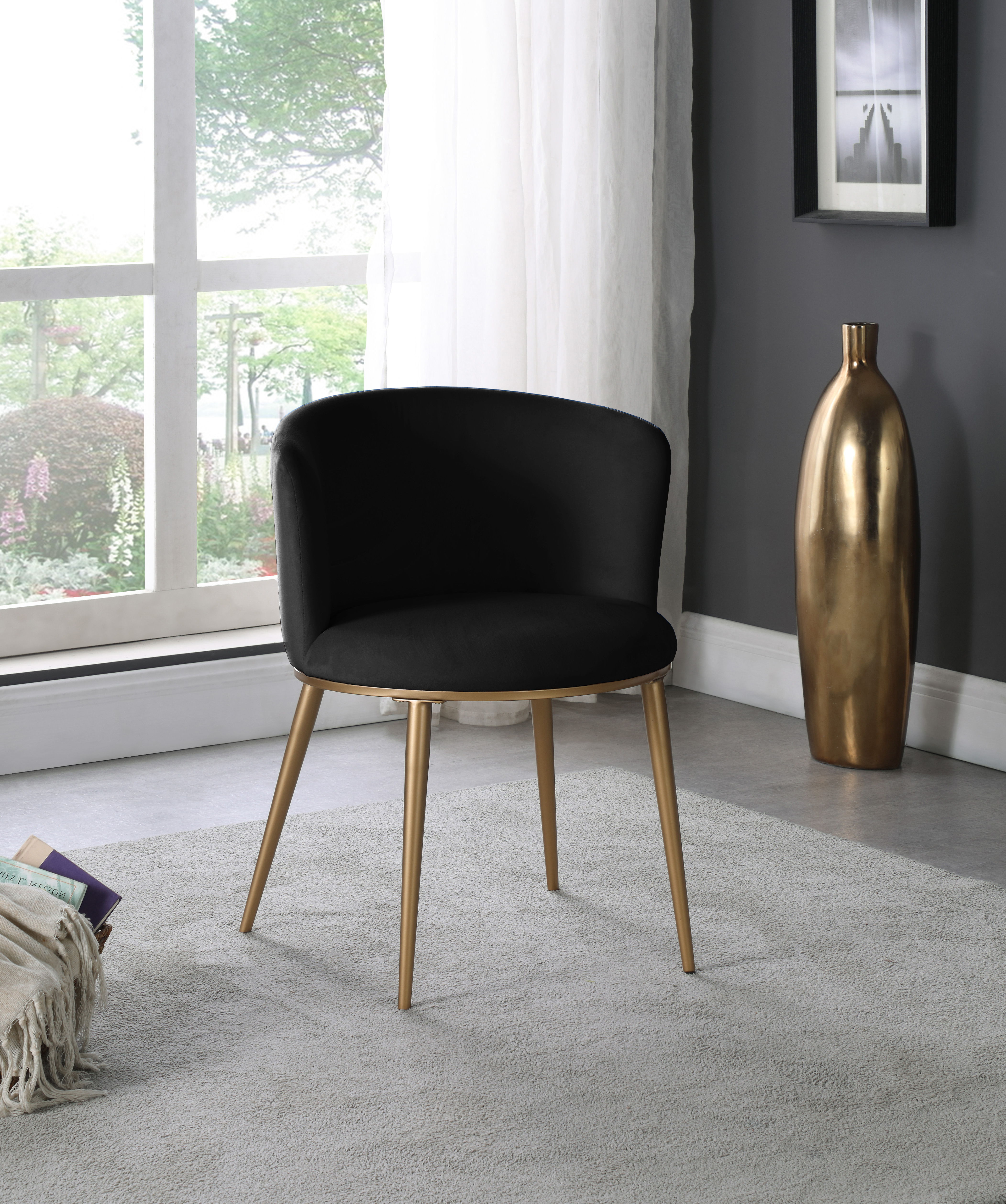 Skylar - Fabric Dining Chair (Set of 2) - Black