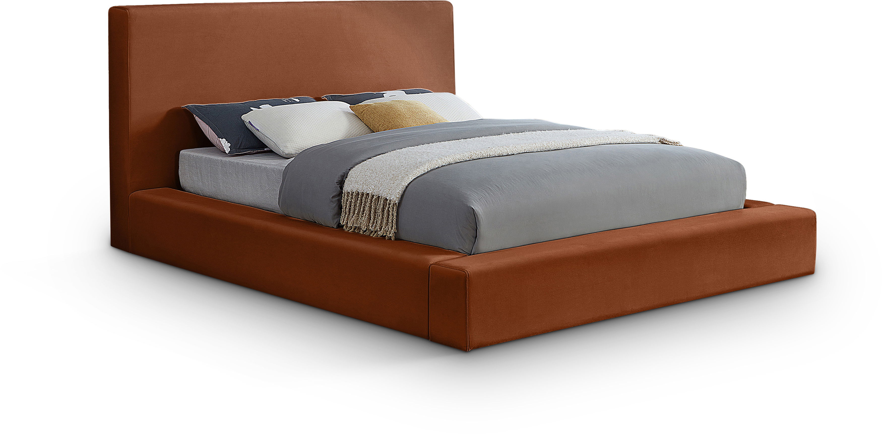 Dorian - Queen Bed - Cognac