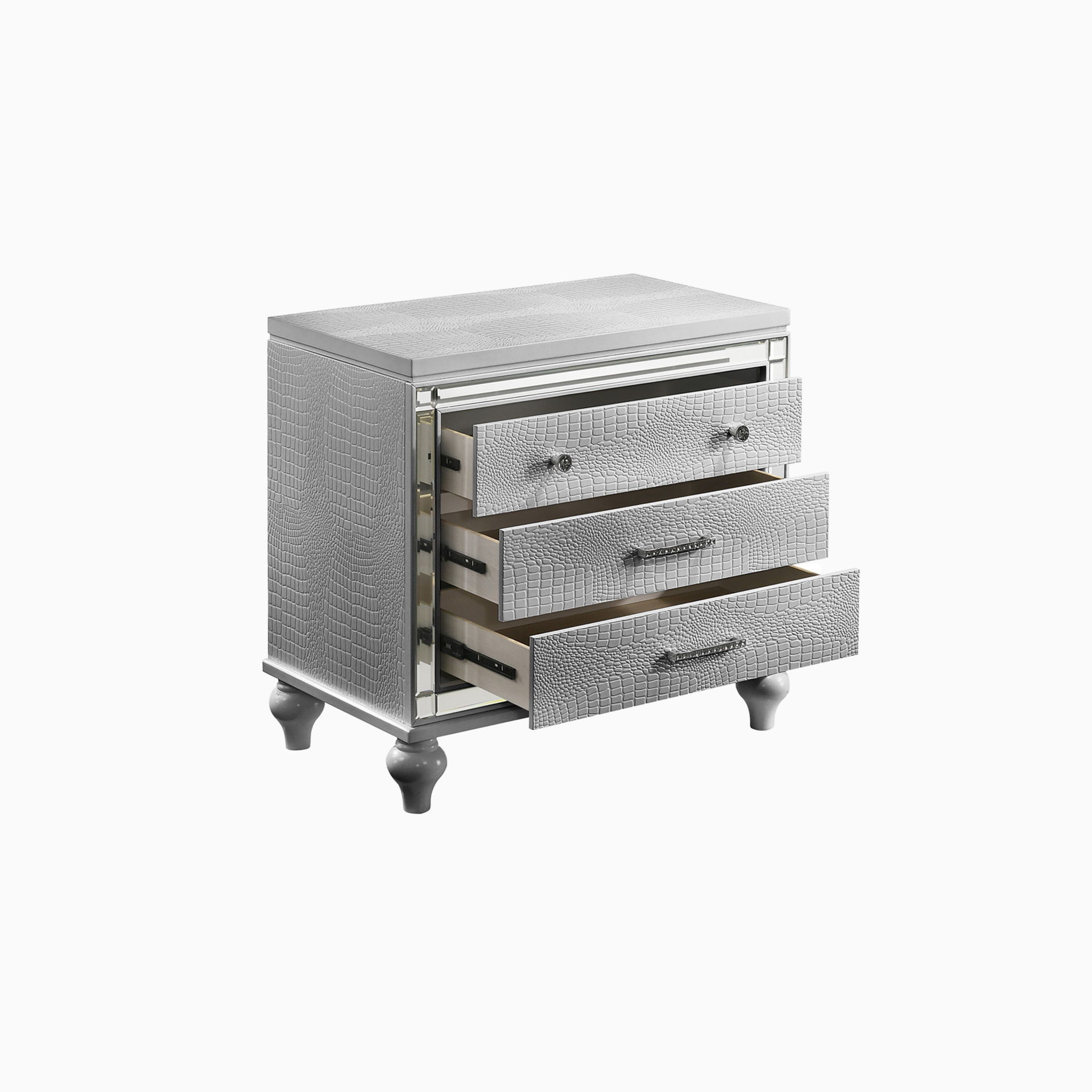 Valentino - Nightstand - Silver