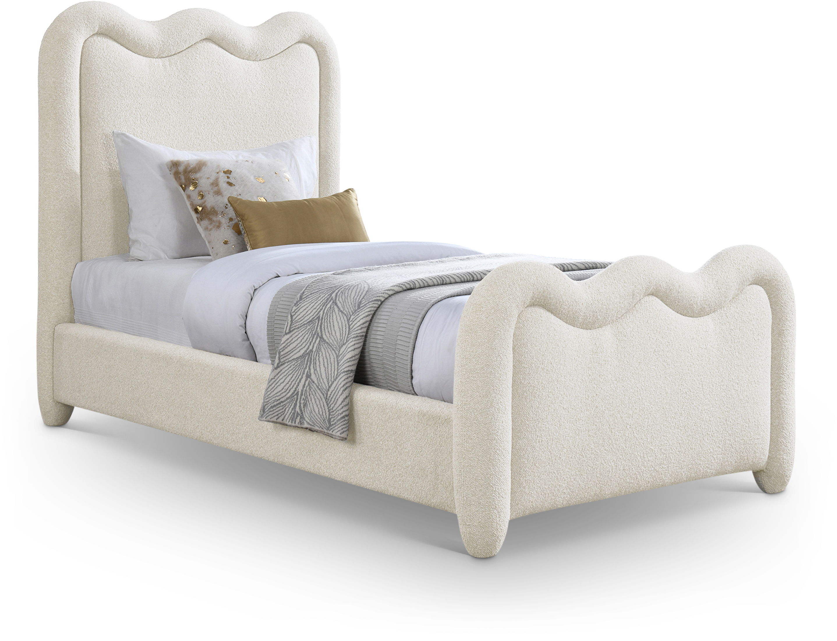 Gavin - Twin Bed - Cream