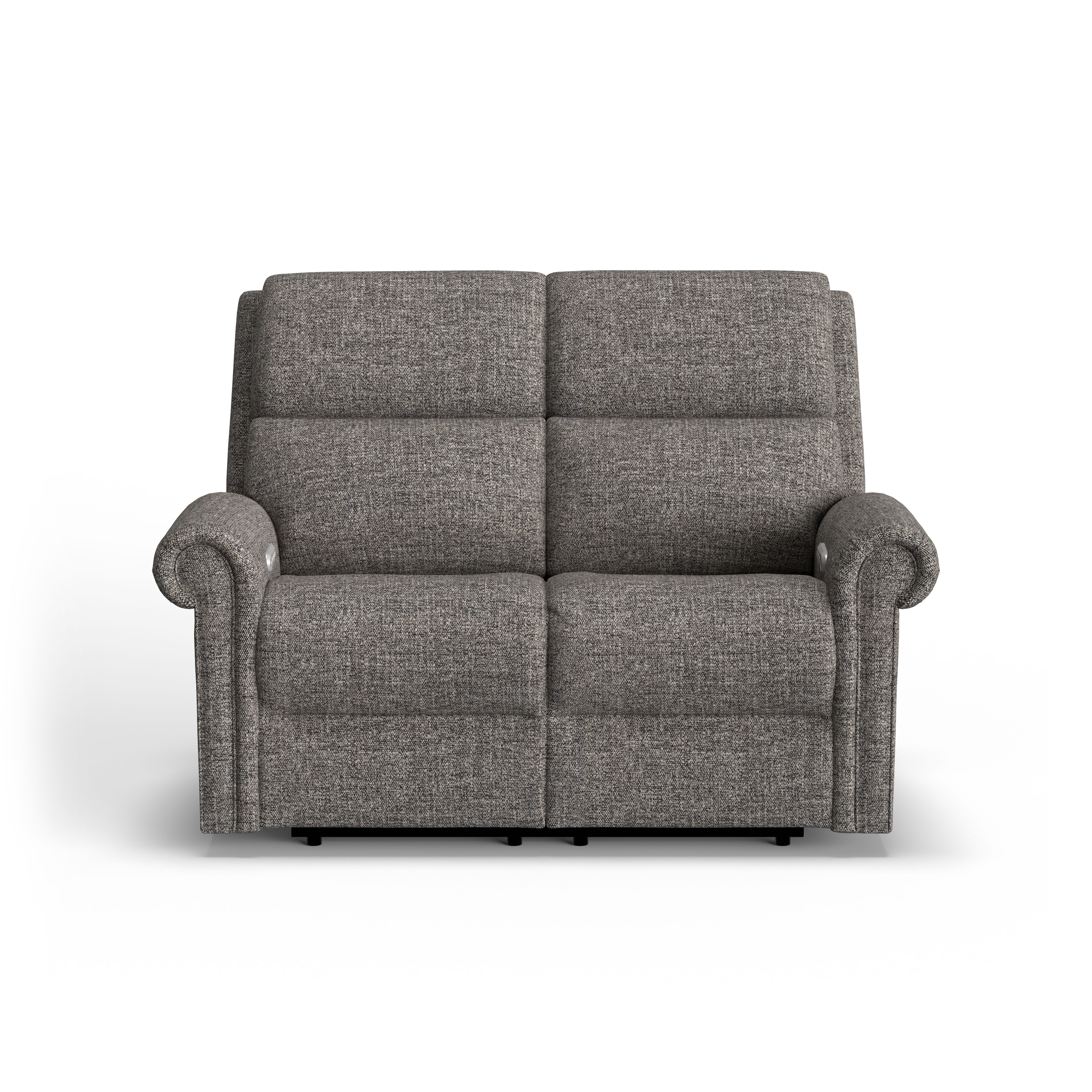 Bernard - Power Reclining Loveseat With Power Headrest & Lumbar, Nailhead Trim, blue, view 6