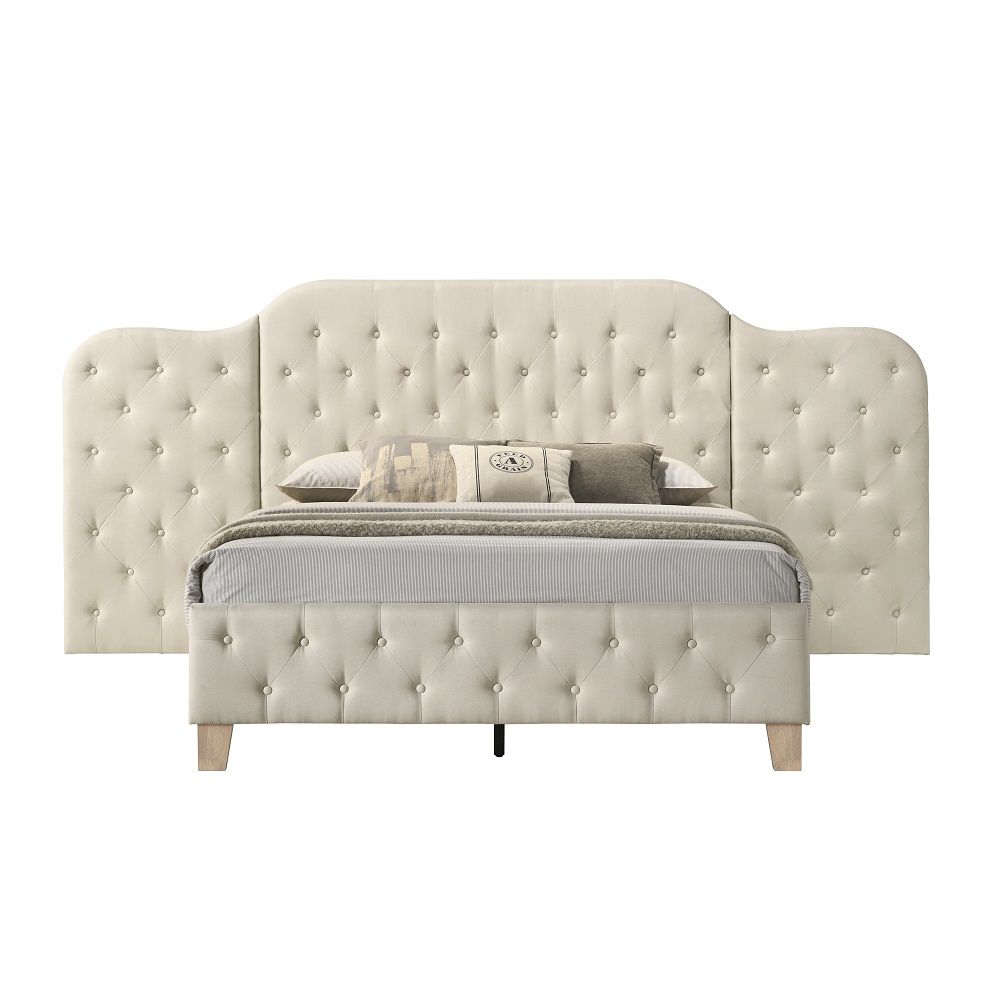 Ranallo - Queen Wall Bed - Beige Linen & Natural, beige, view 2