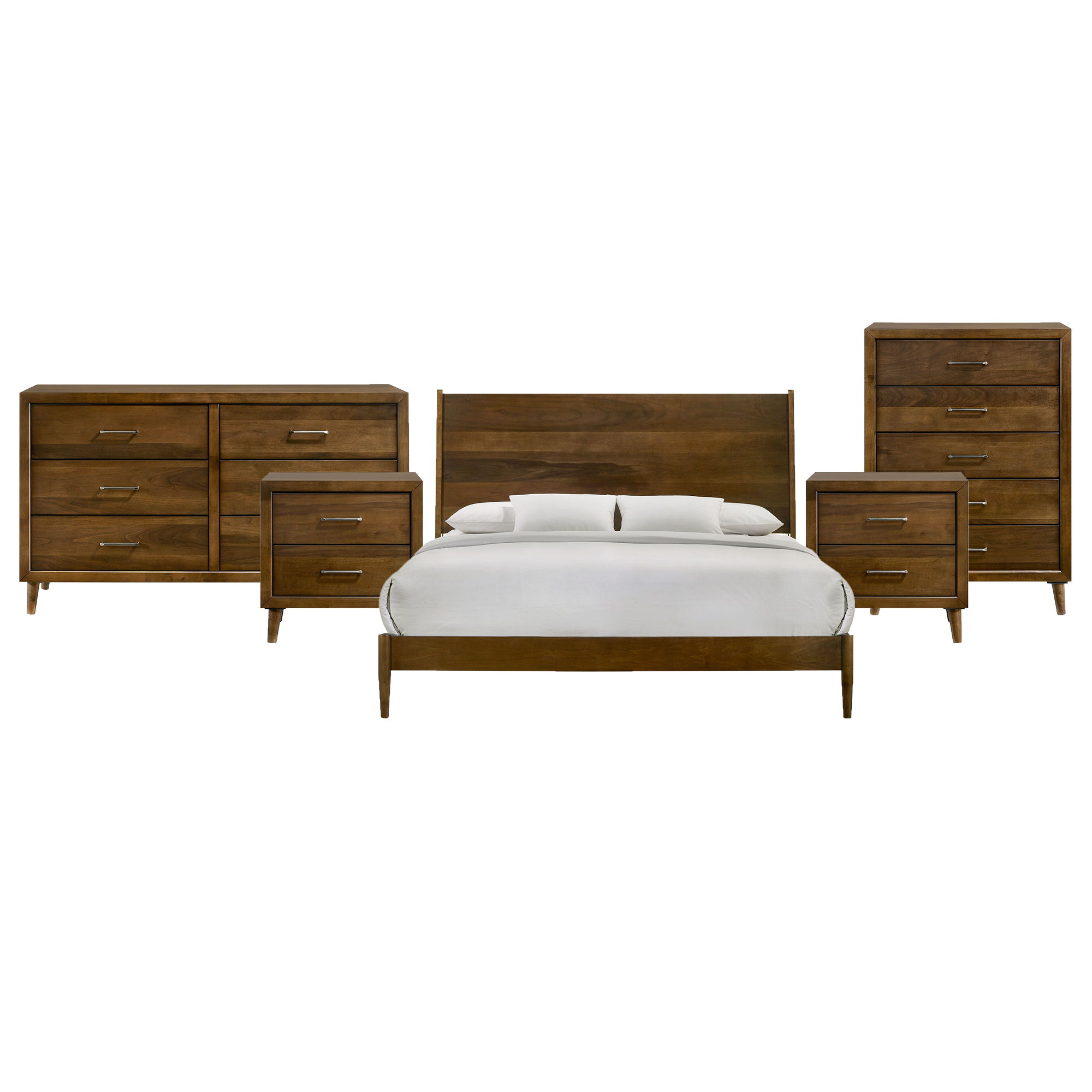 King · 5 Pc · Bedroom Set With 2 Nightstands, Dresser & Chest