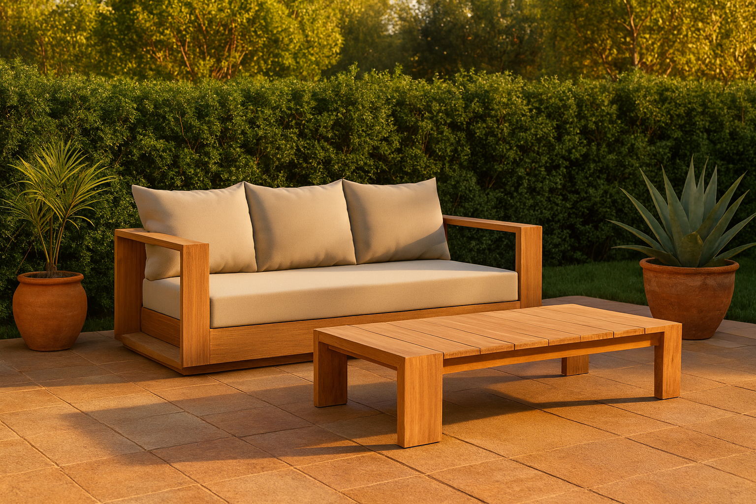 Tulum - Water Resistant Outdoor Sofa - Gray