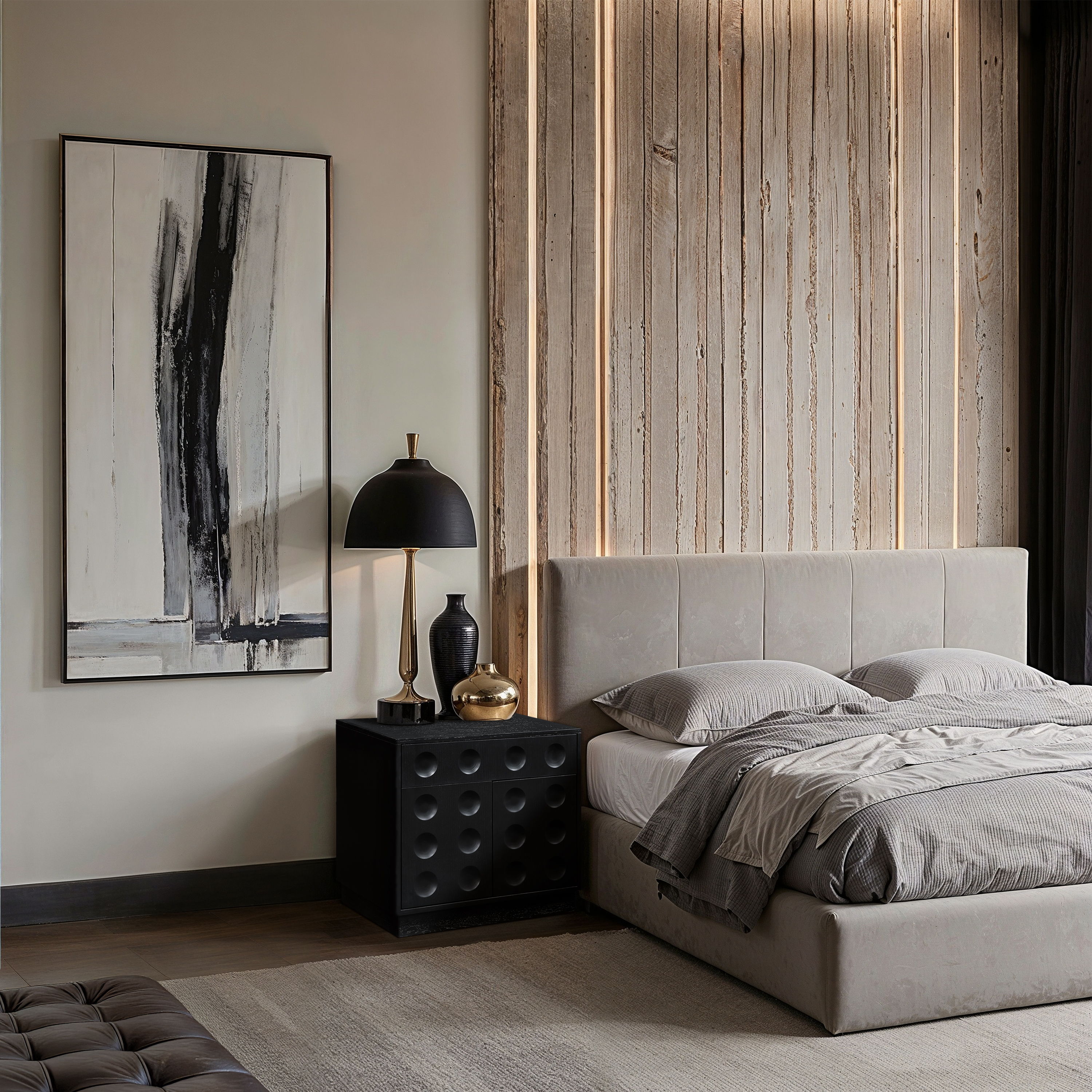 Compass - Night Stand - Black