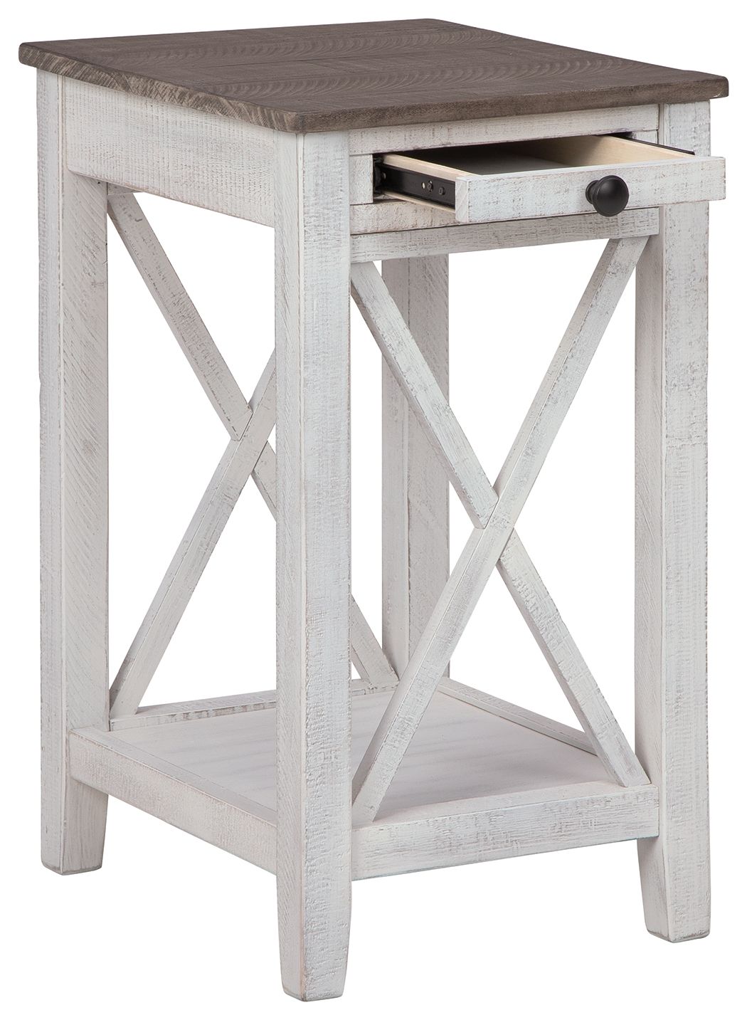 Ashley Furniture Adalane - Accent Table - White / Gray - Image 3