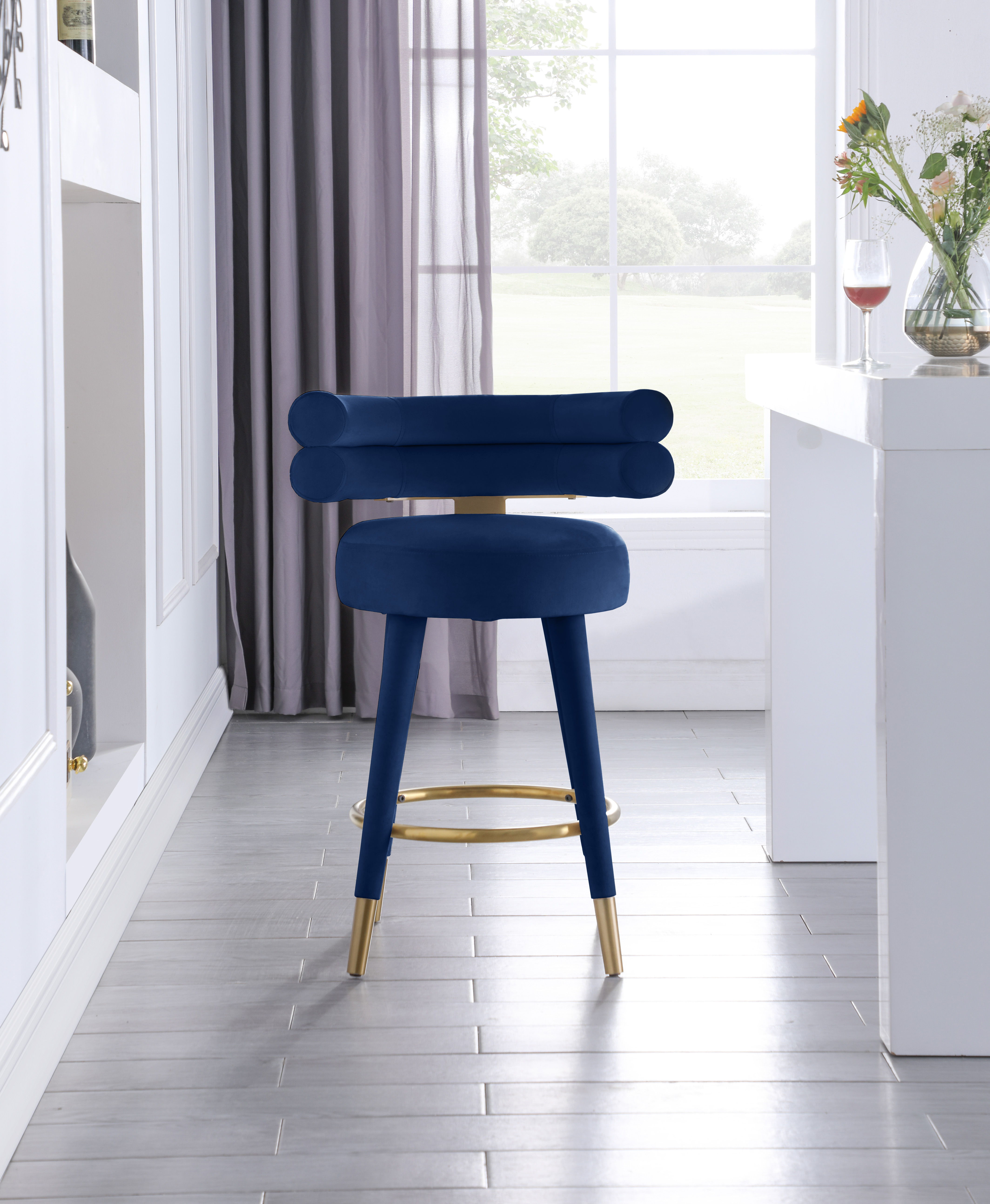 Fitzroy - Counter Stool (Set of 2) - Navy