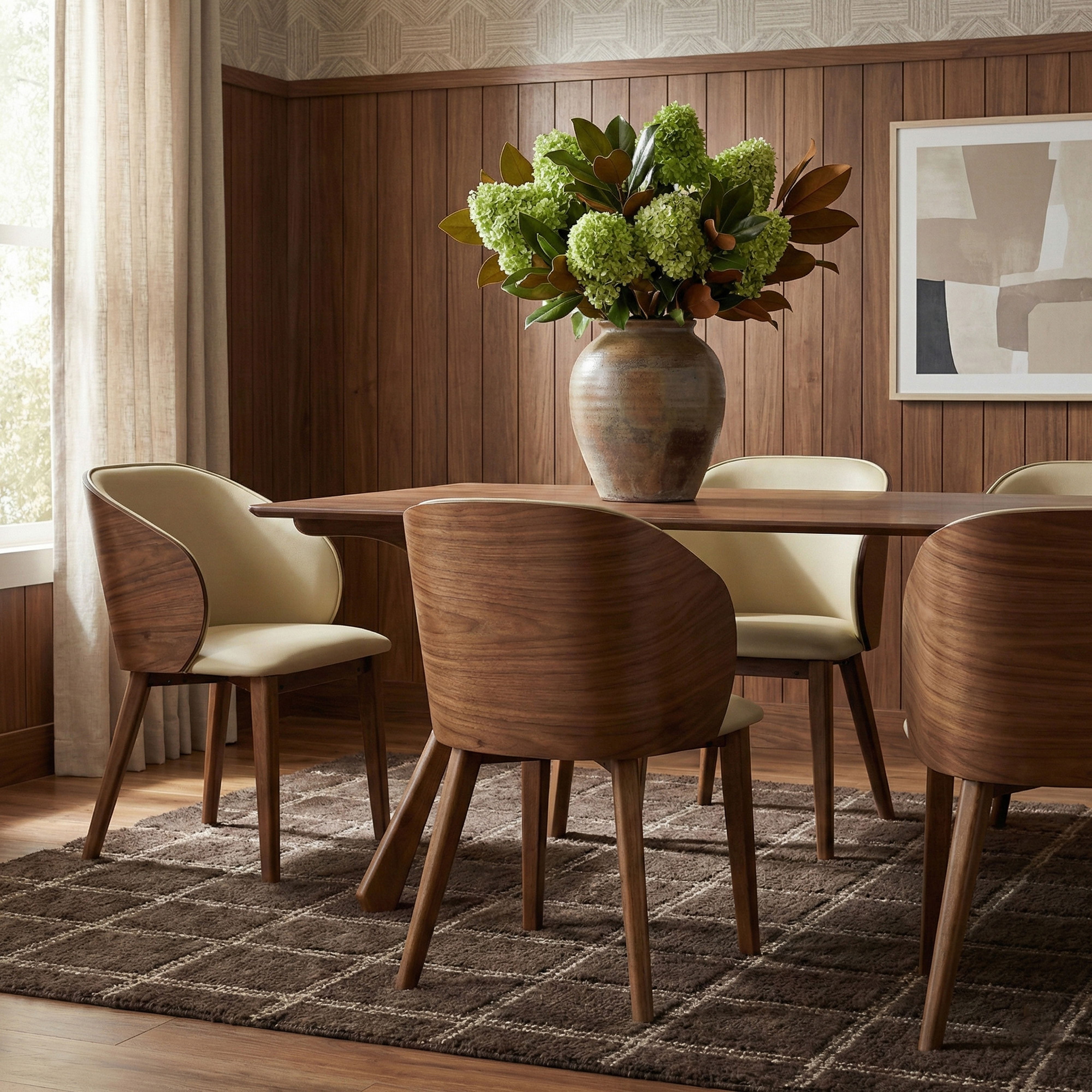 Glenwood - Vegan Leather Upholstered Dining Chair (Set of 2) - Cream