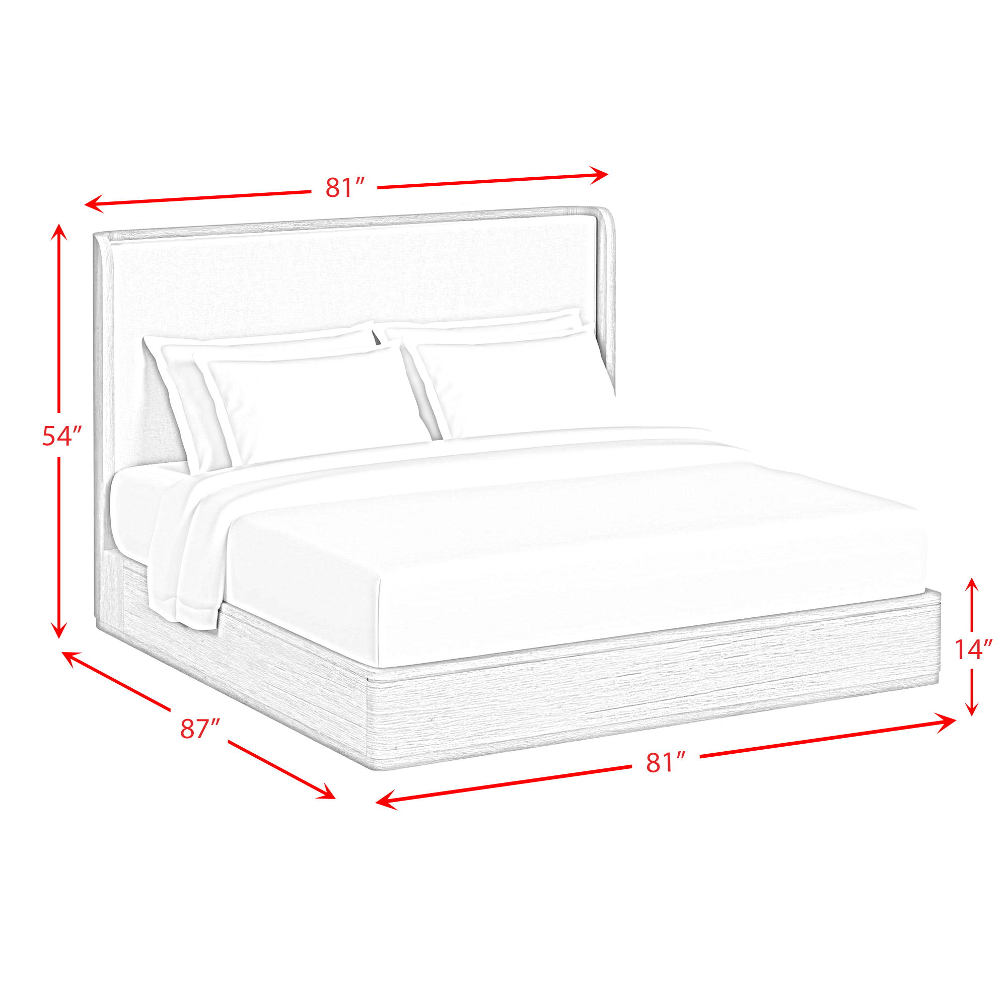 Rosalie - King Upholstered Bed - Black