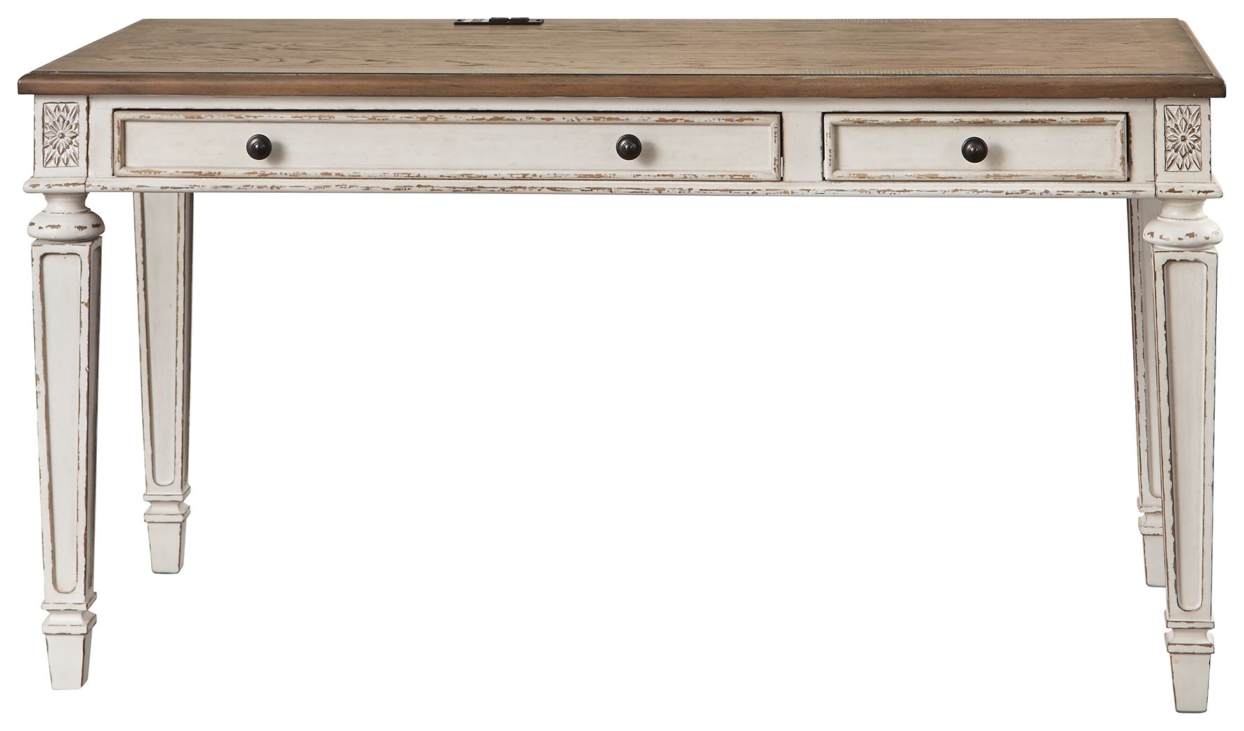 Ashley Furniture Realyn - Home Office Desk - Light Brown - Image 3
