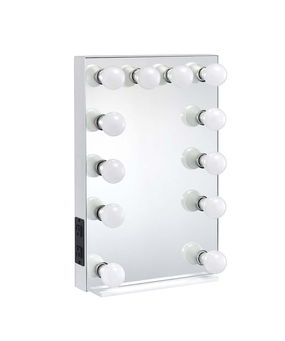Asa - Accent Mirror - White, white