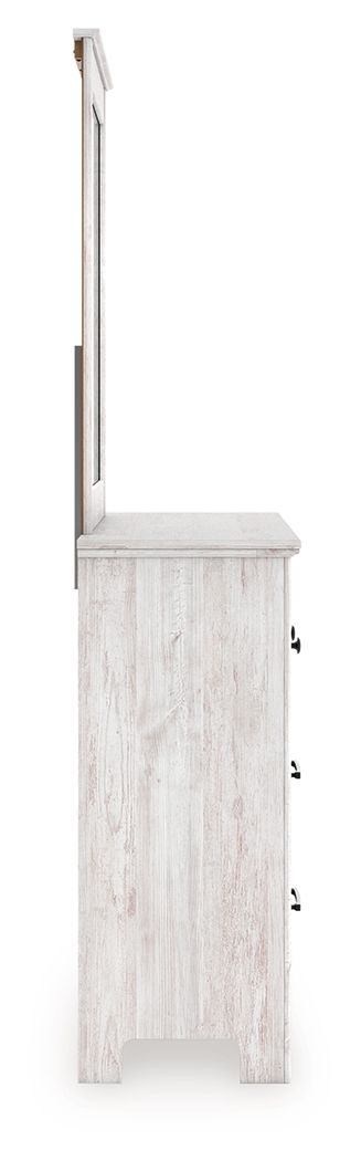 Ashley Furniture Makidern - Dresser And Mirror - Whitewash - Image 7