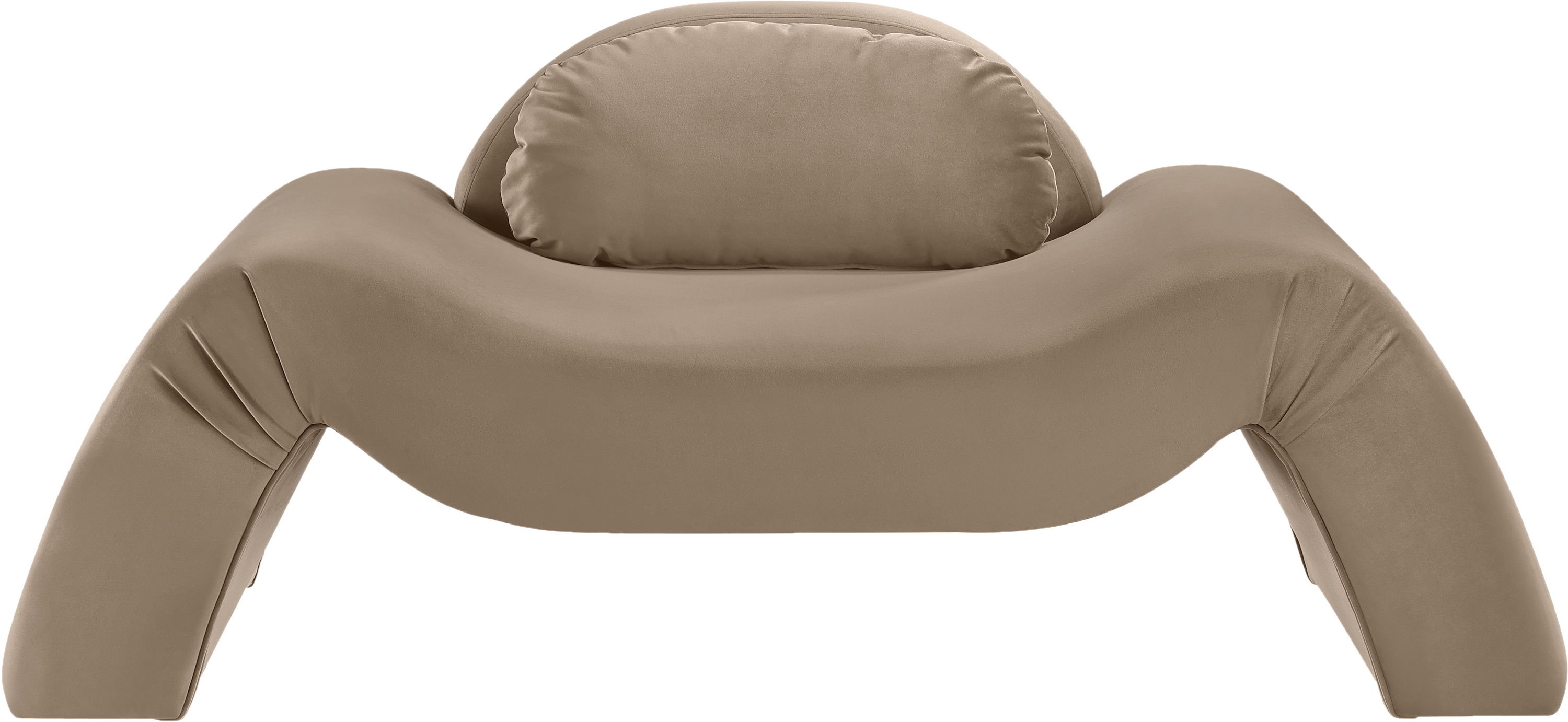 Austin - Velvet Accent Chair - Taupe