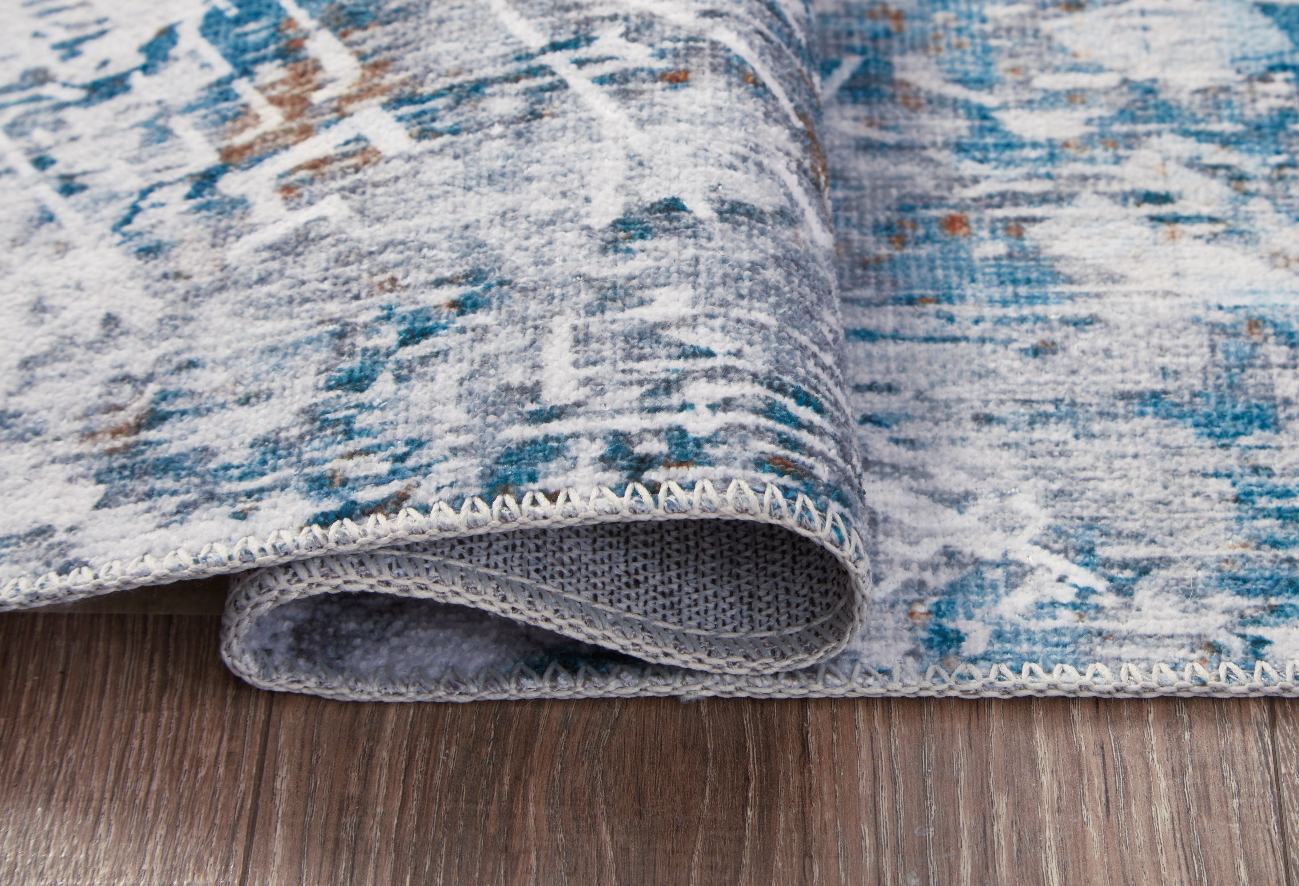 Ashley Furniture Garyard - 5' x 7' Rug - Blue Multi - Image 4