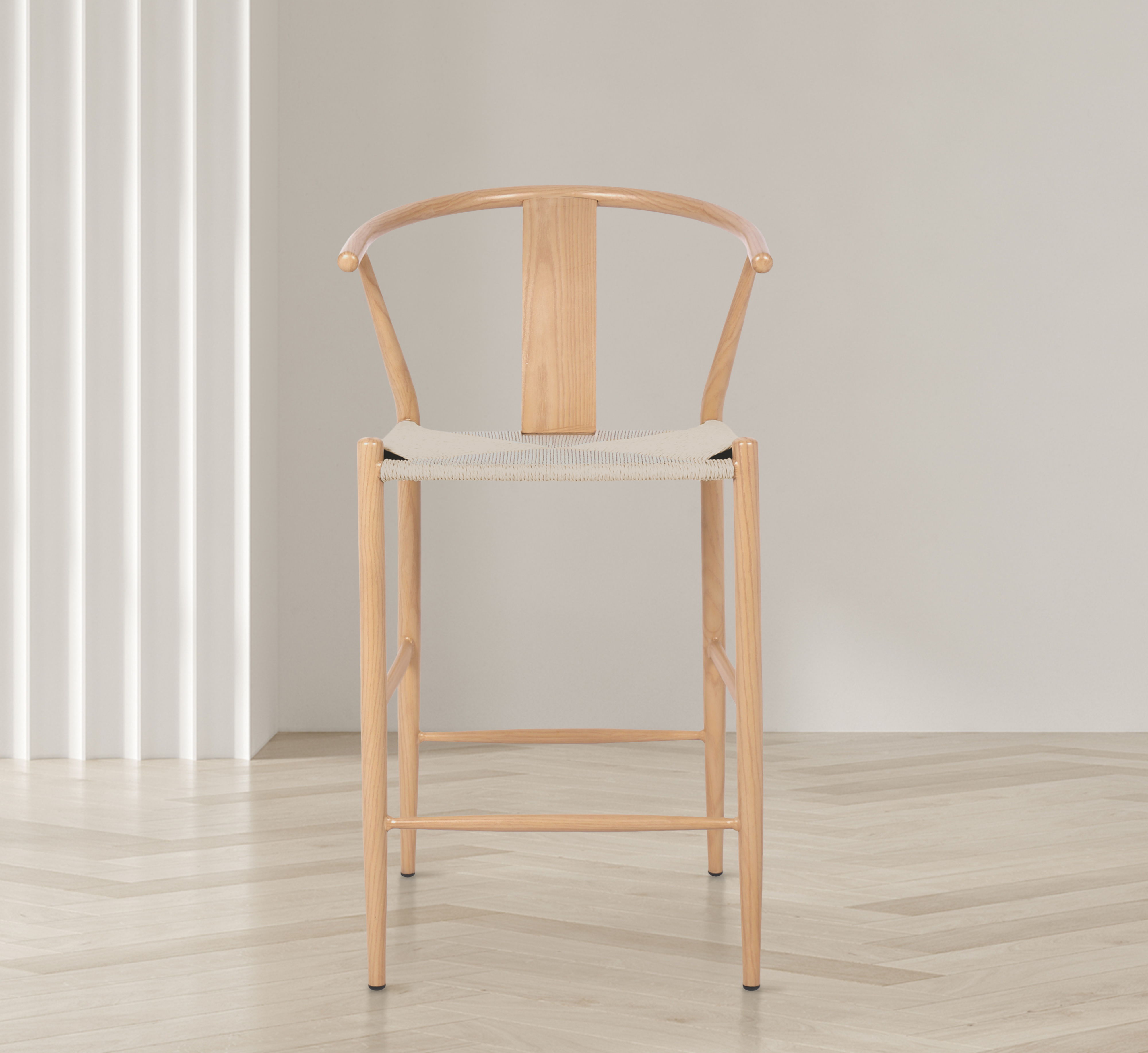 Beck - Hand Woven Rope Stool (Set of 2) - Light Brown