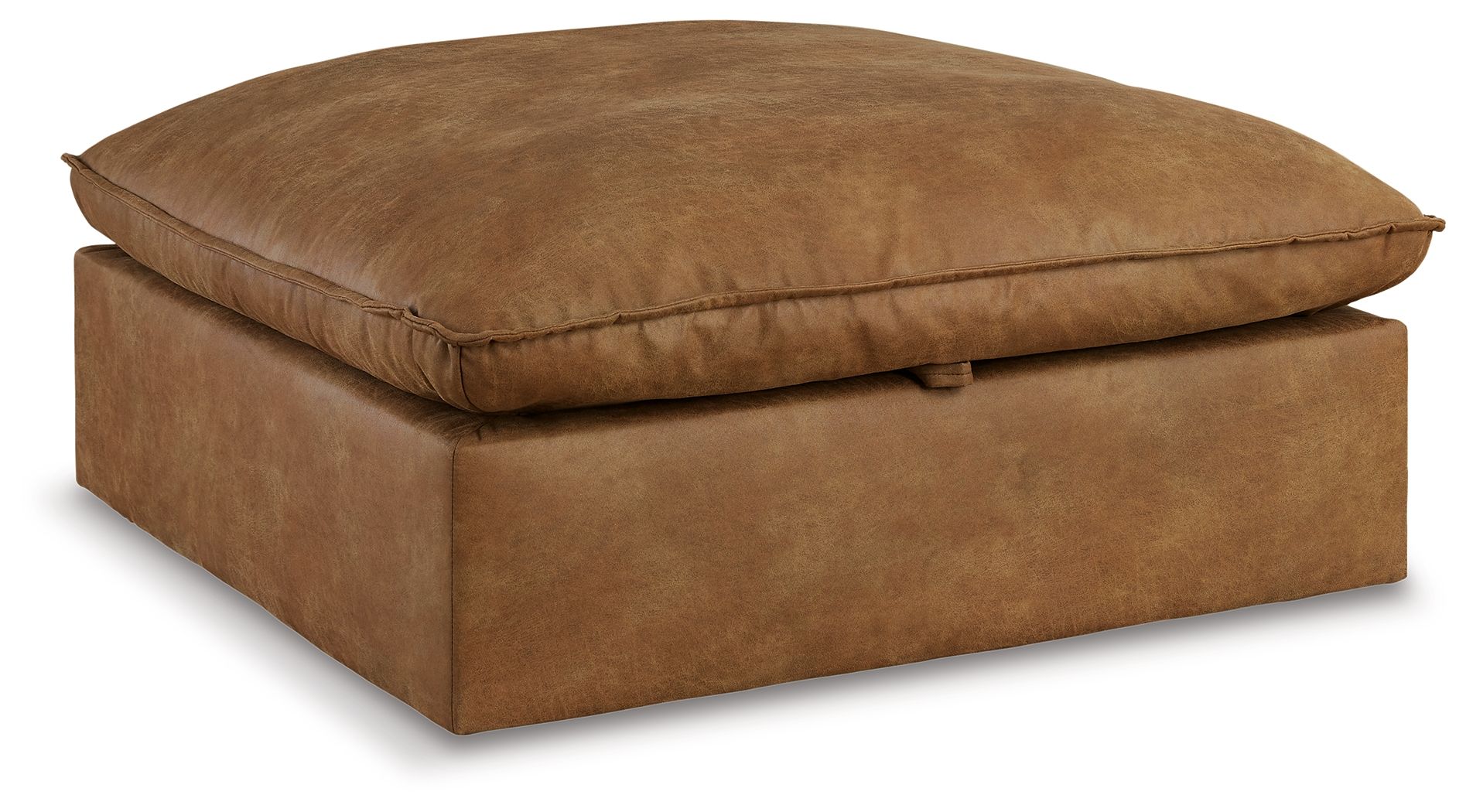 Marlaina Caramel Ottoman With Storage New Lots Furniture Online Store