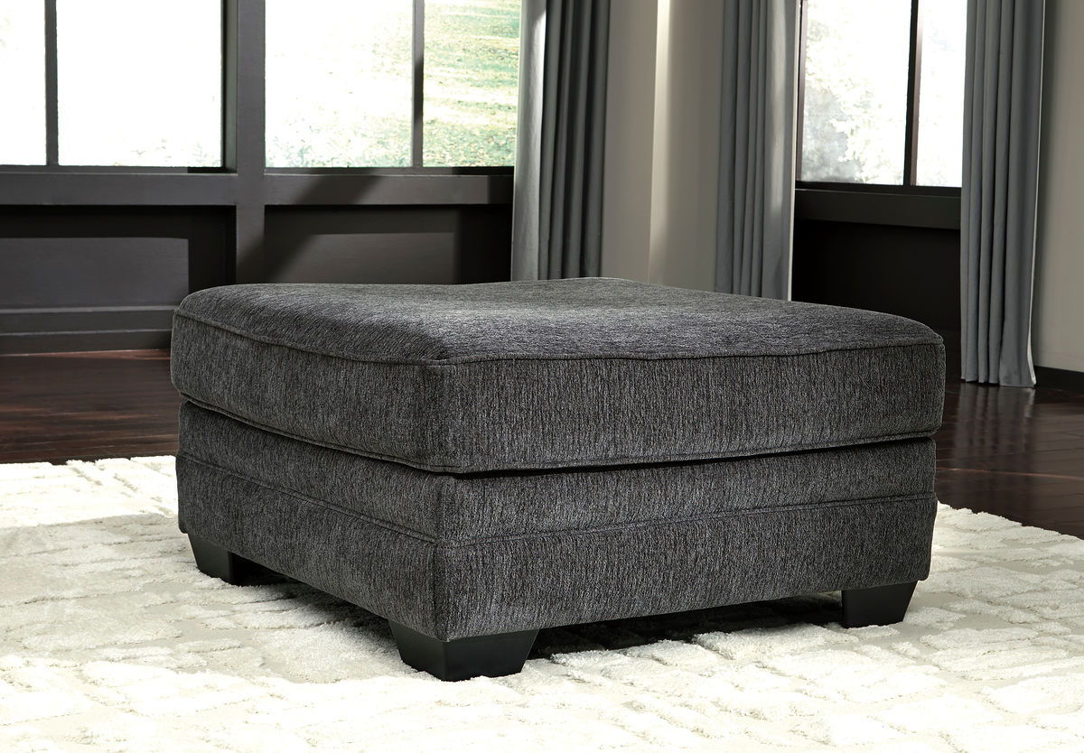 Ashley Furniture Tracling - 4 Pc. - Left Arm Facing Corner Chaise 3 Pc Sectional, Ottoman - Slate - Image 3