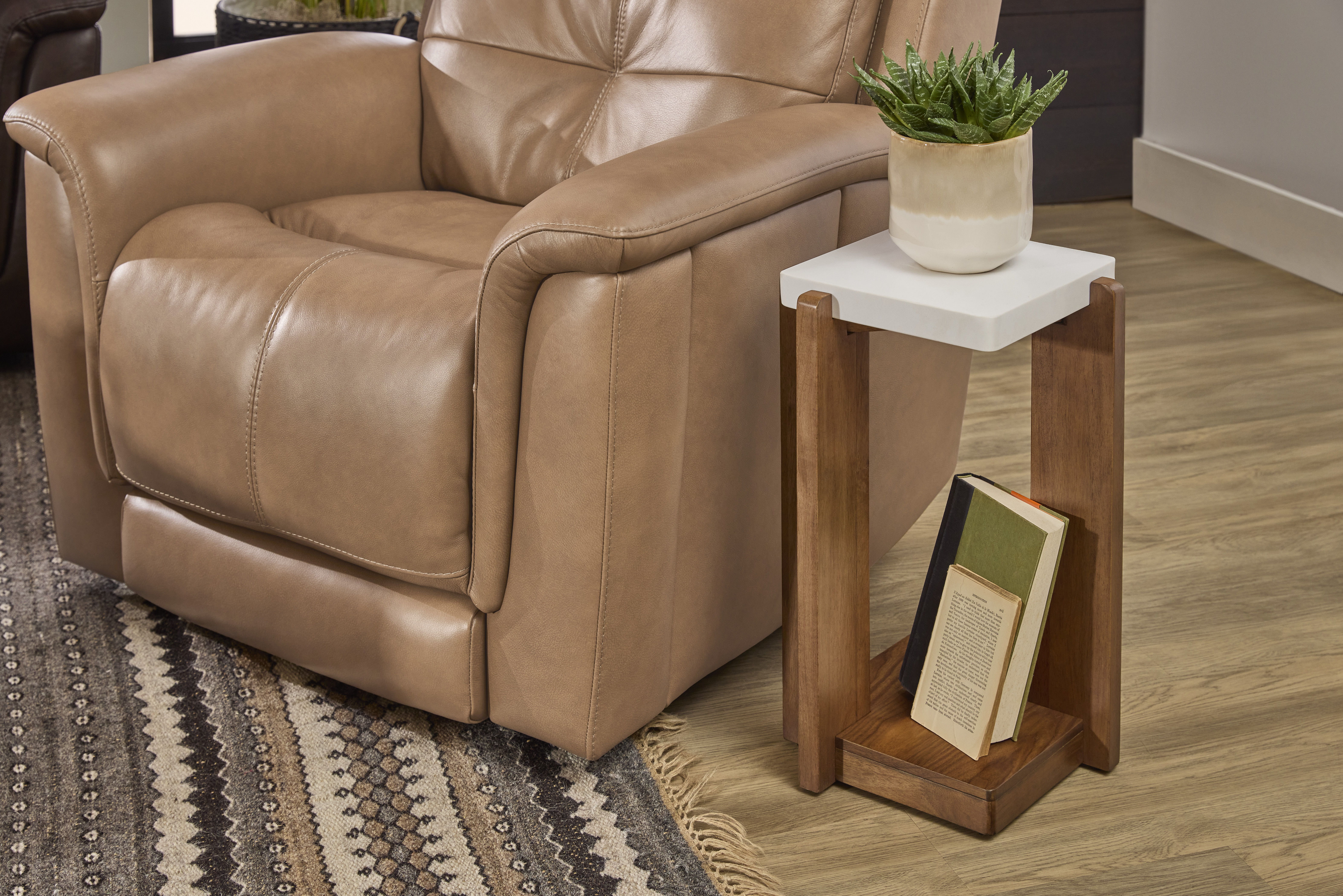 Lincoln - Accent Table - Light Brown, light brown, view 6