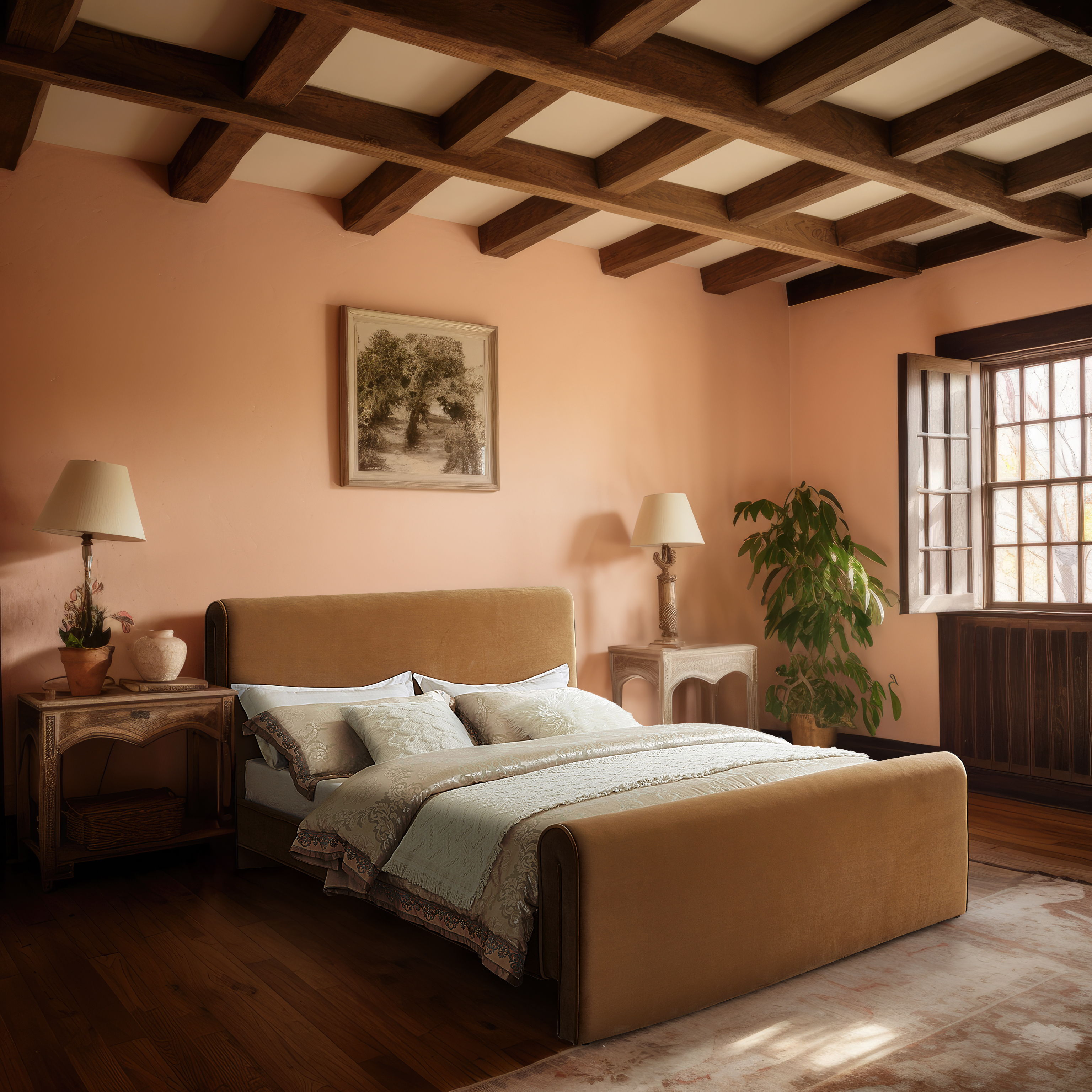 Sloan - King Bed - Saddle