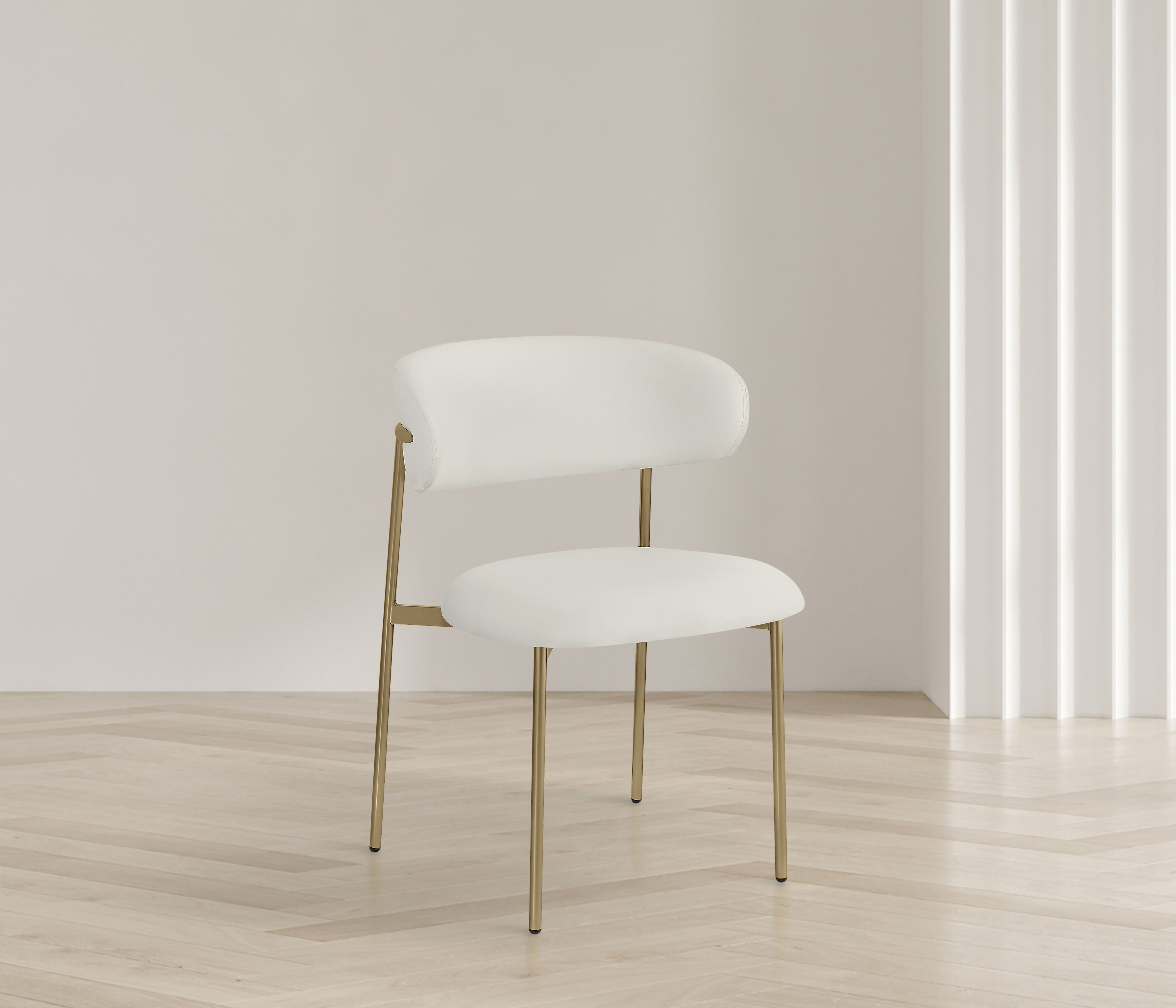 Lupita - Faux Leather Dining Chair (Set of 2) - White