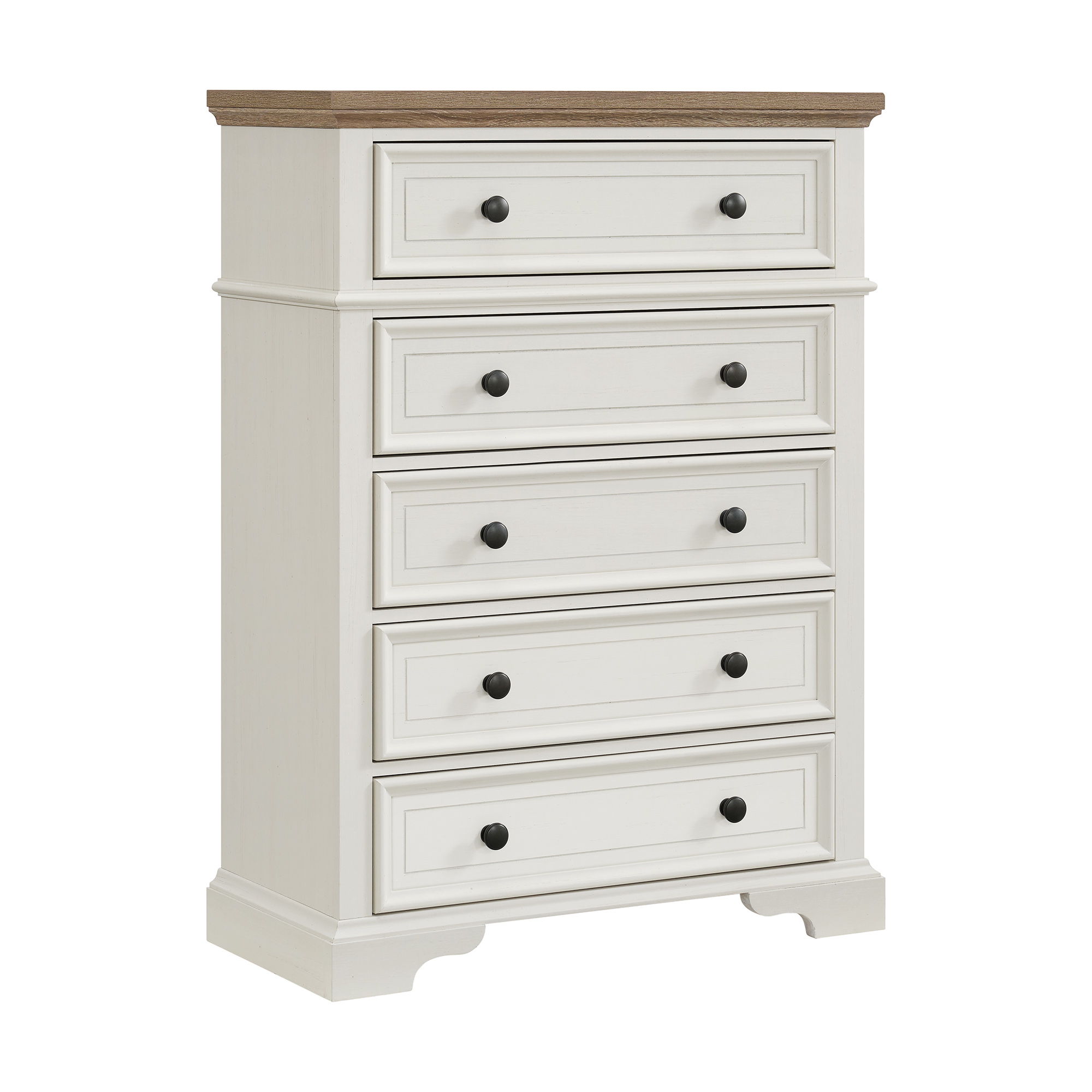 Eastwood - Youth King Upholstered 5 Piece Bedroom Set - White