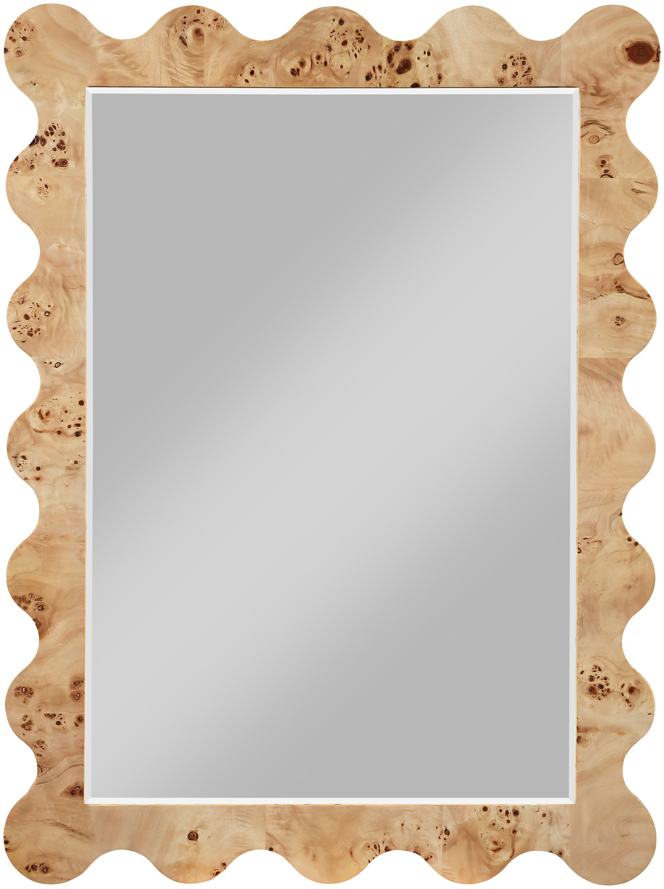 Vassa - Burl Veneer Mirror - Natural