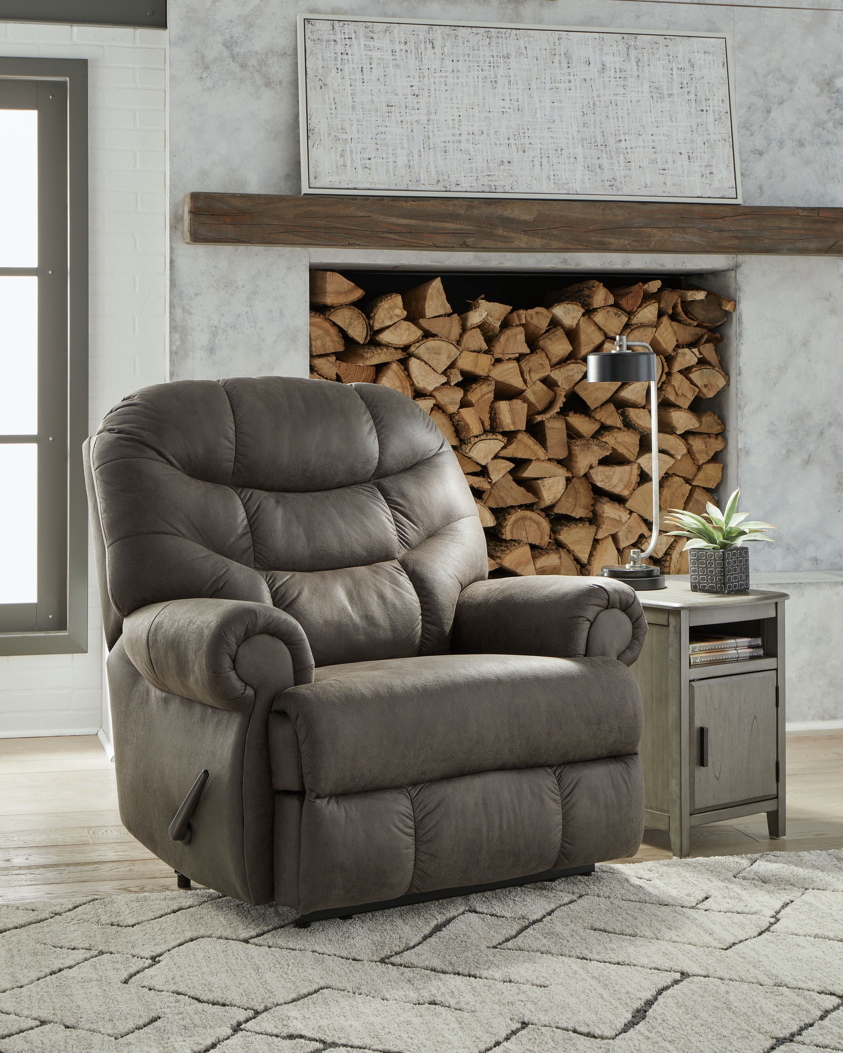 Ashley Furniture Camera Time - Zero Wall Recliner - Gunmetal - Image 2