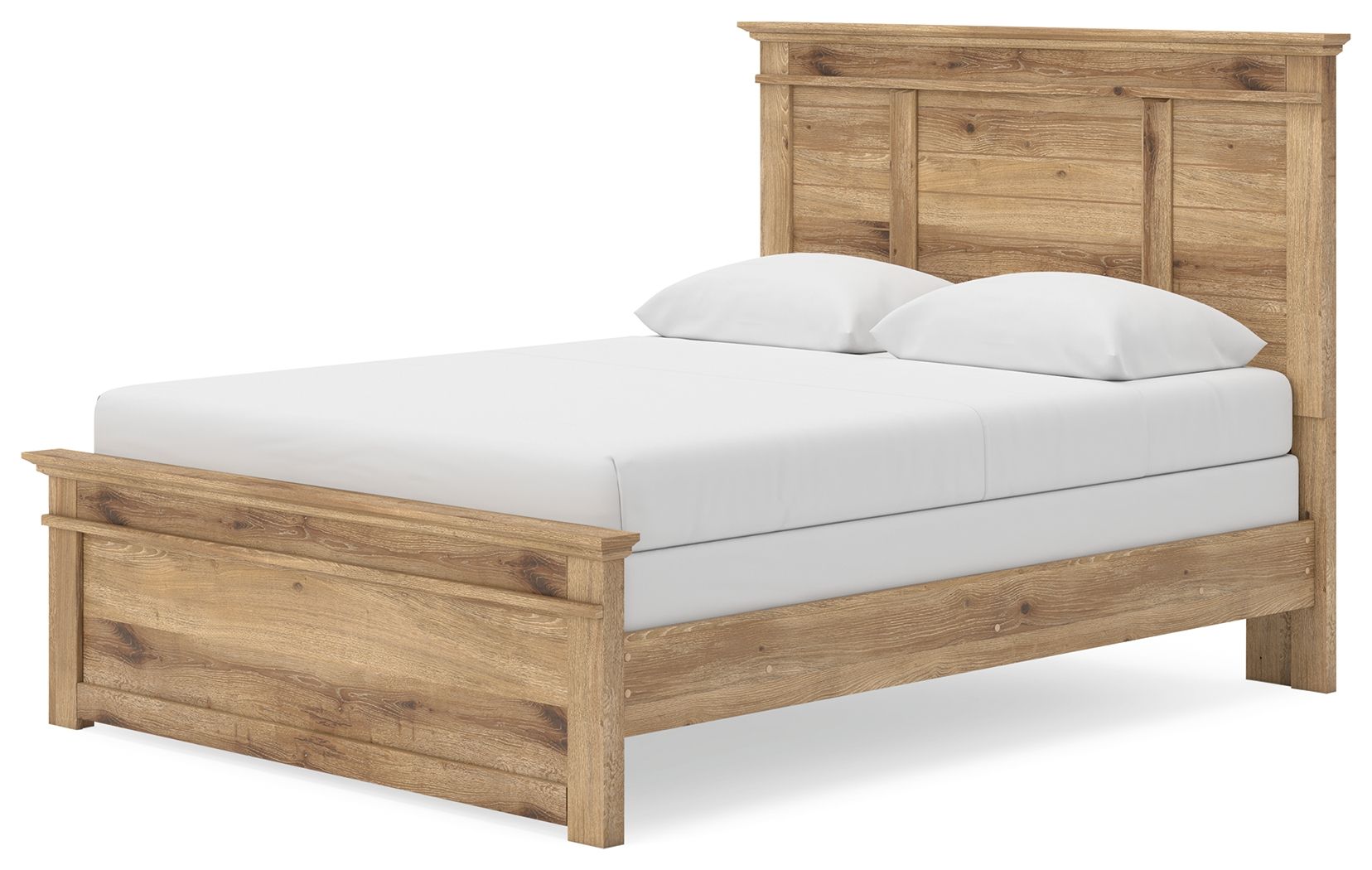 Ashley Furniture Makidern - Queen Panel Bed - Tan - Image 5