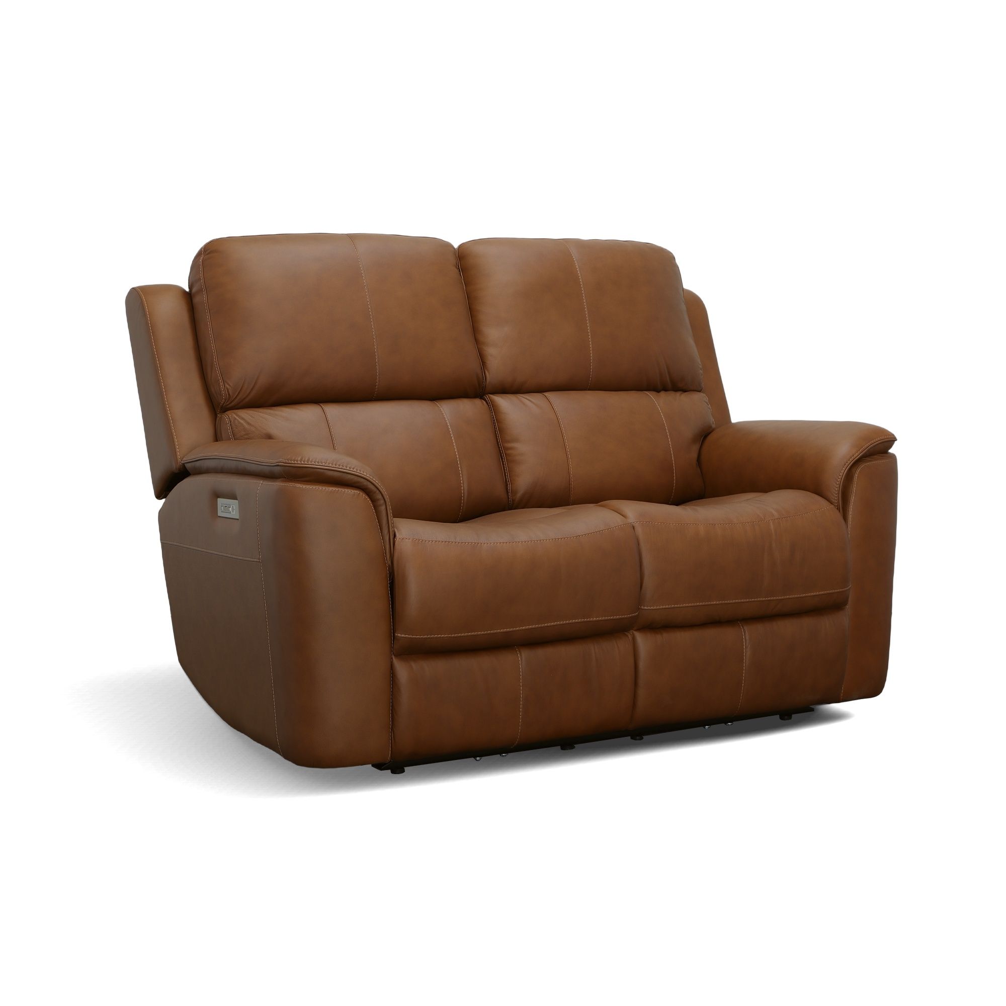 Henry - Power Reclining Loveseat With Power Headrests & Lumbar - Caramel Image