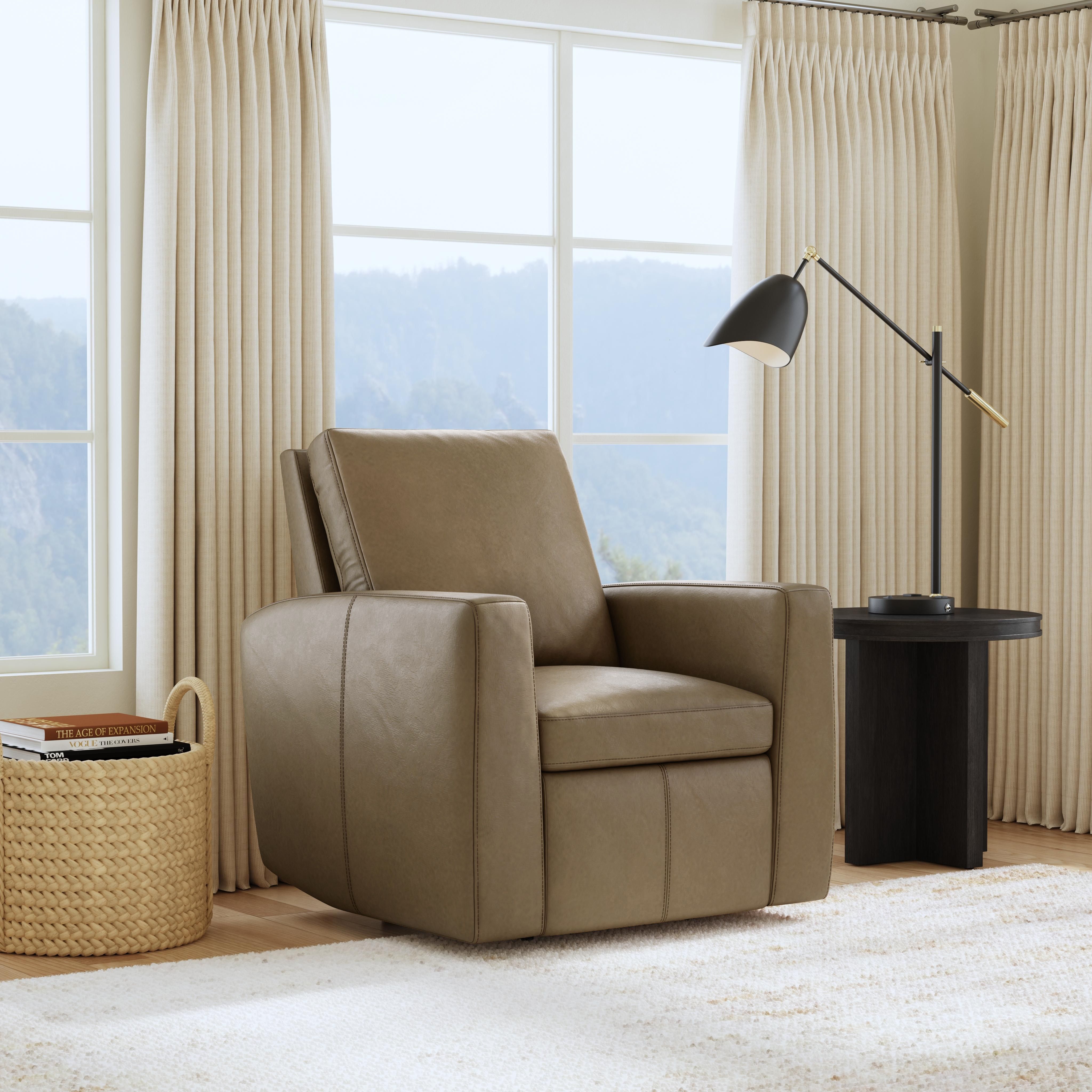 Aria - Power Recliner - Fawn, light brown, view 7