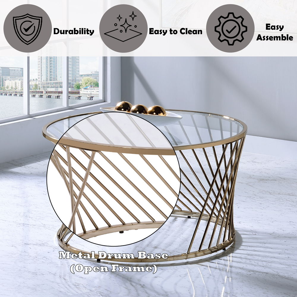 Bluelipe - Coffee Table - Champagne, beige, view 5