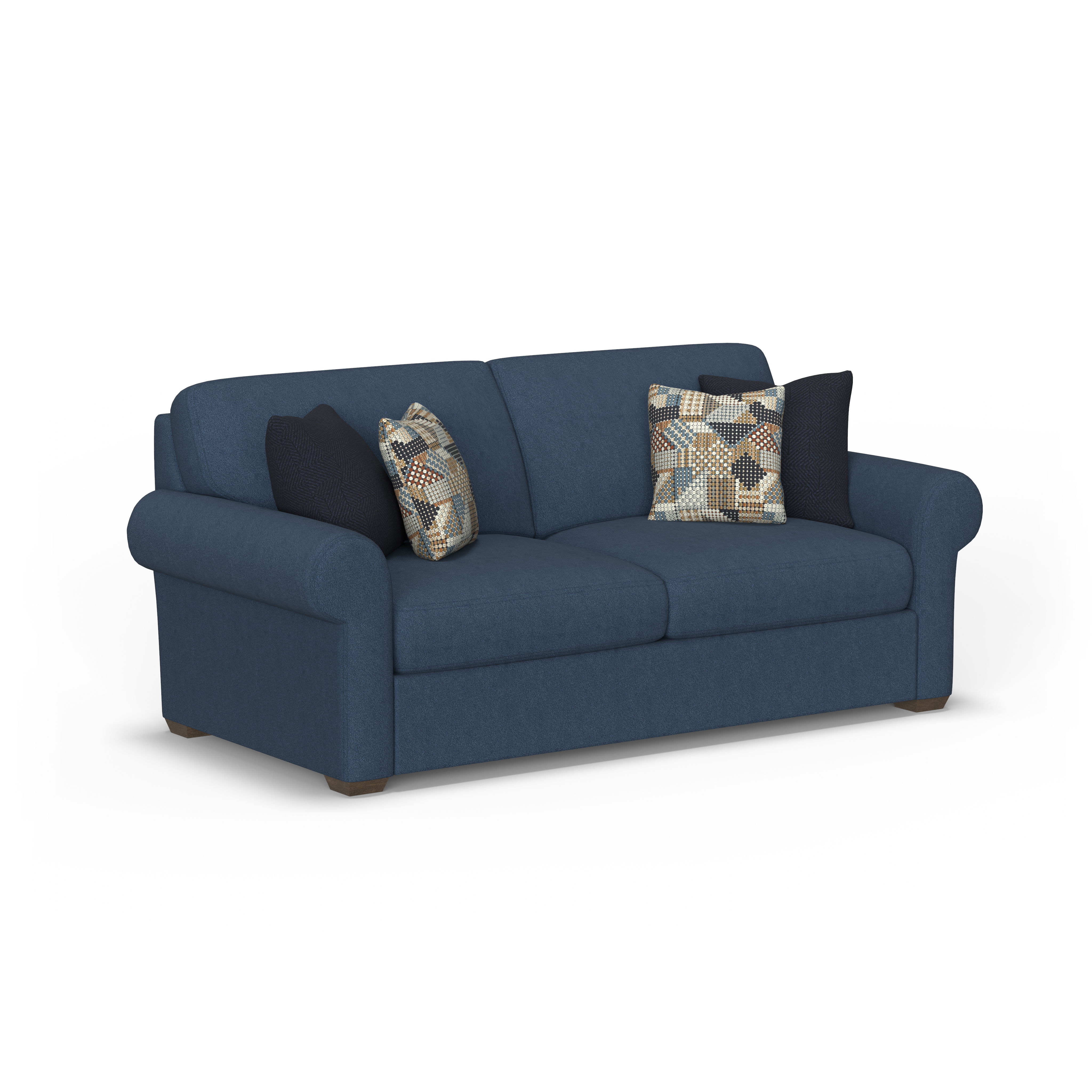 Randall - Fabric Two-Cushion Sofa, white, view 3