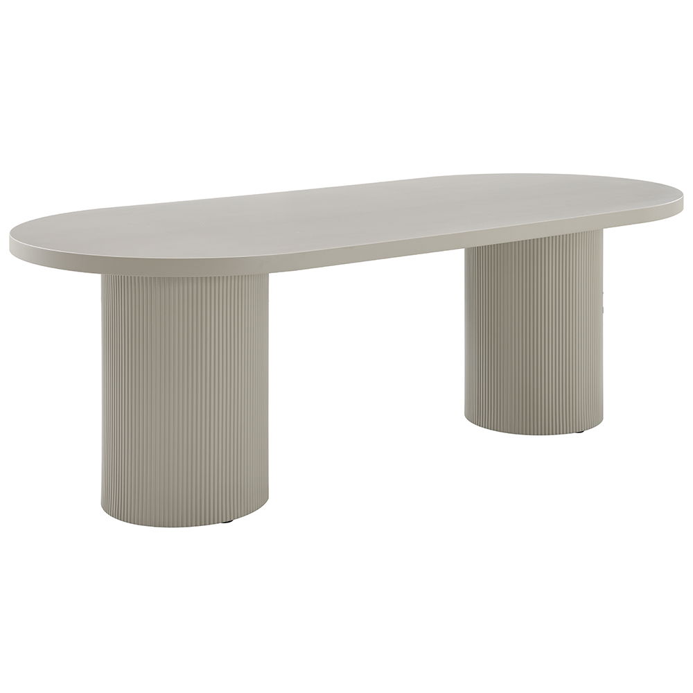 Laela - Dining Table - White, white, view 2