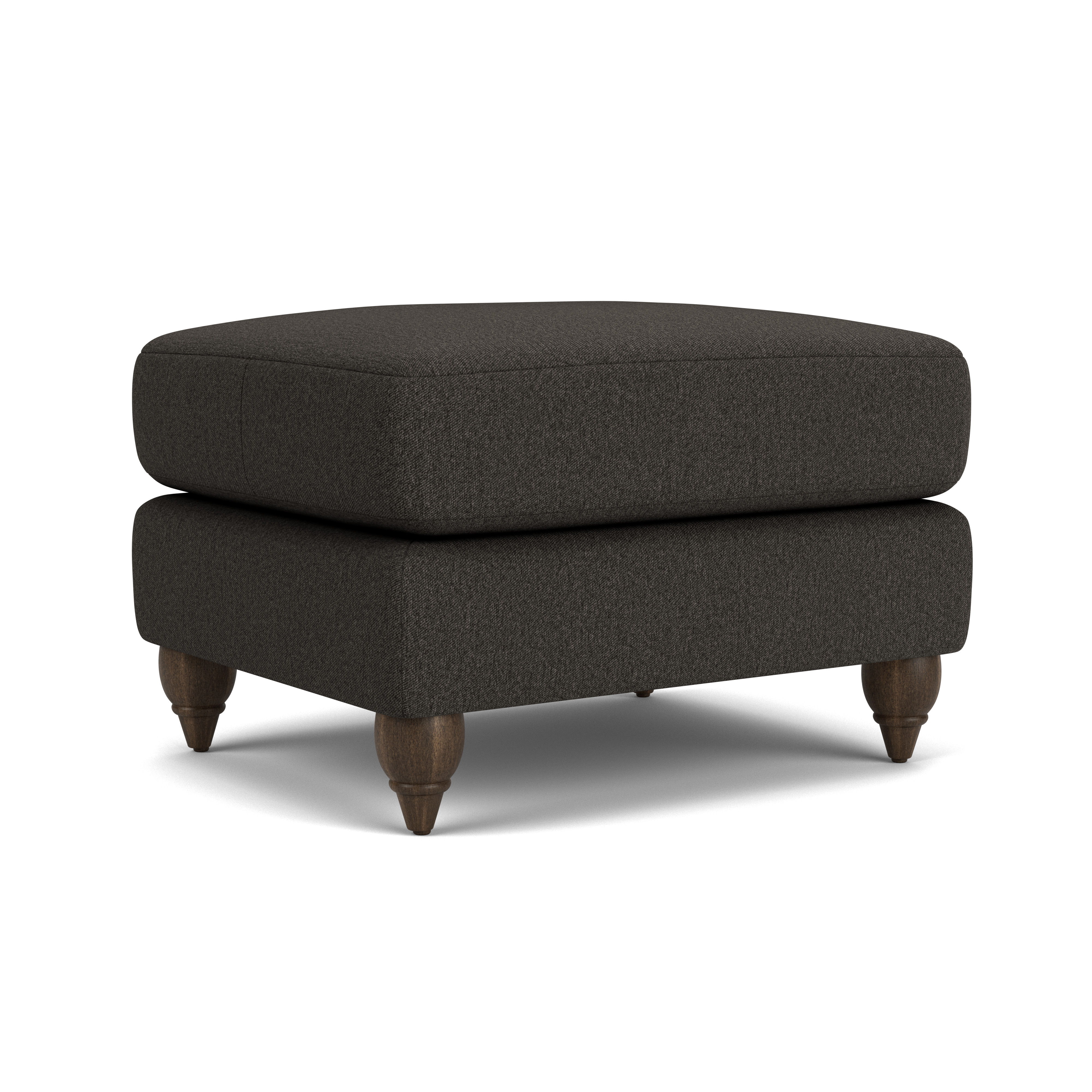 Stella - Fabric Ottoman, light gray, view 3