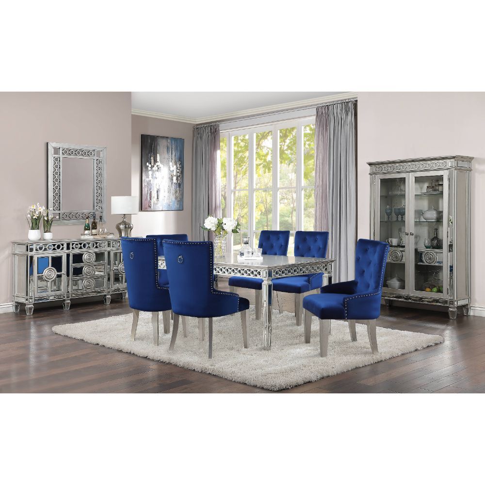 Varian - Dining Table - Mirrored & Antique Platinum, silver, view 3