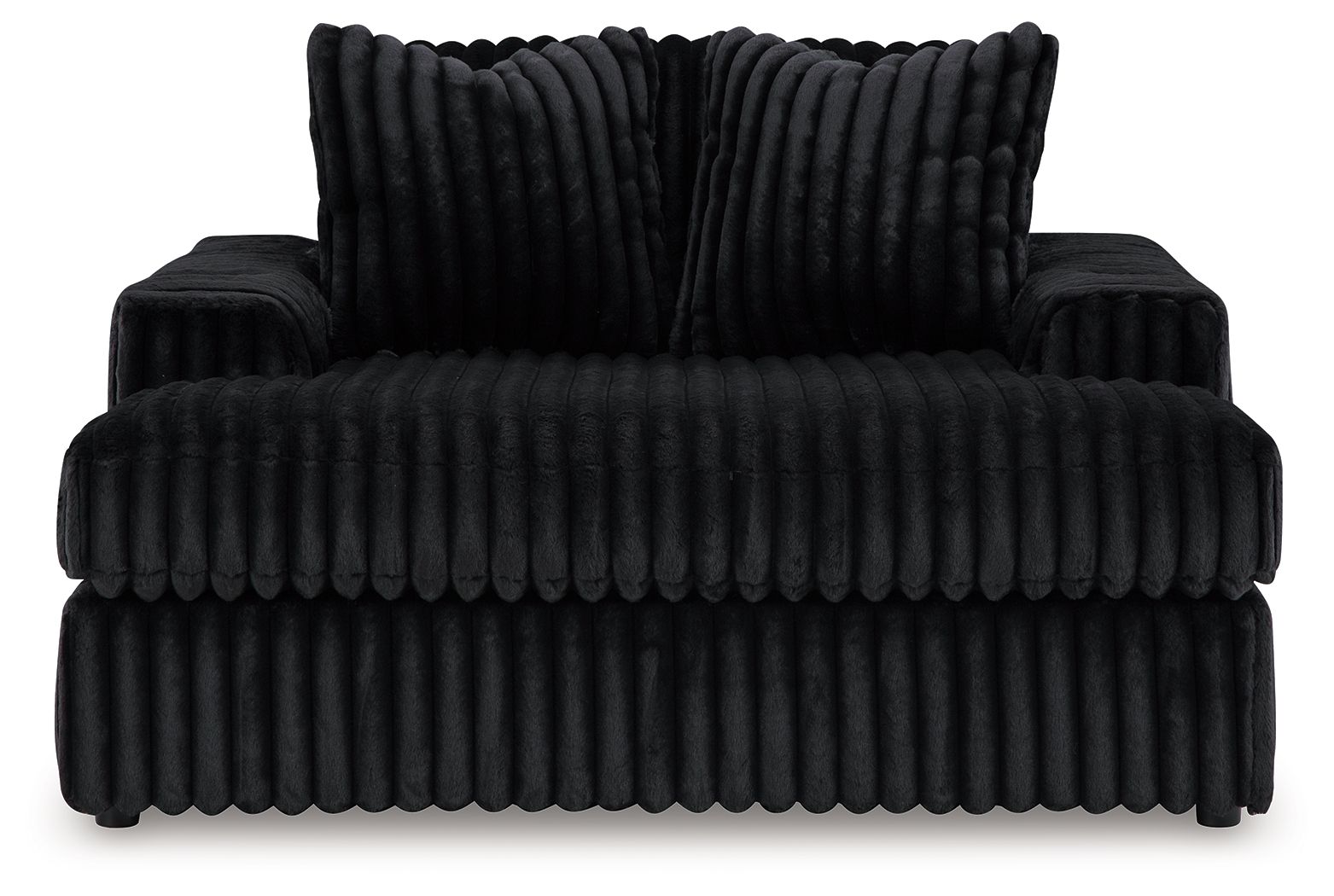 Ashley Furniture Midnight-Madness - Oversized Chaise - Onyx - Image 3