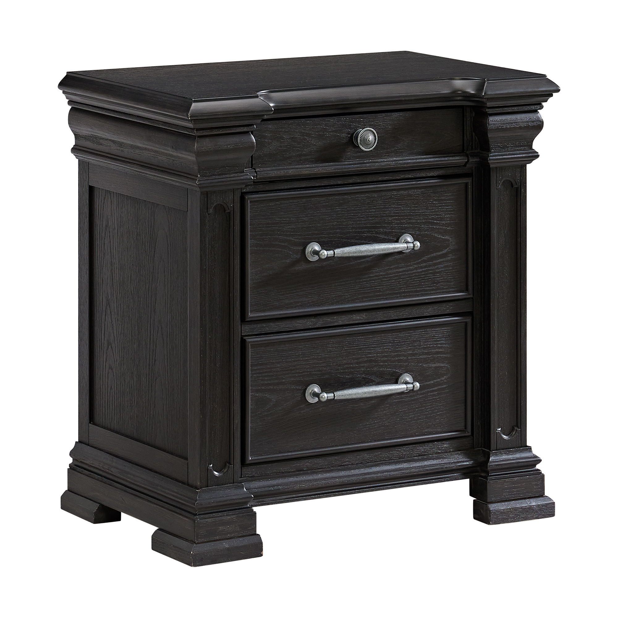 3-Drawer Nightstand (Sliding Top)