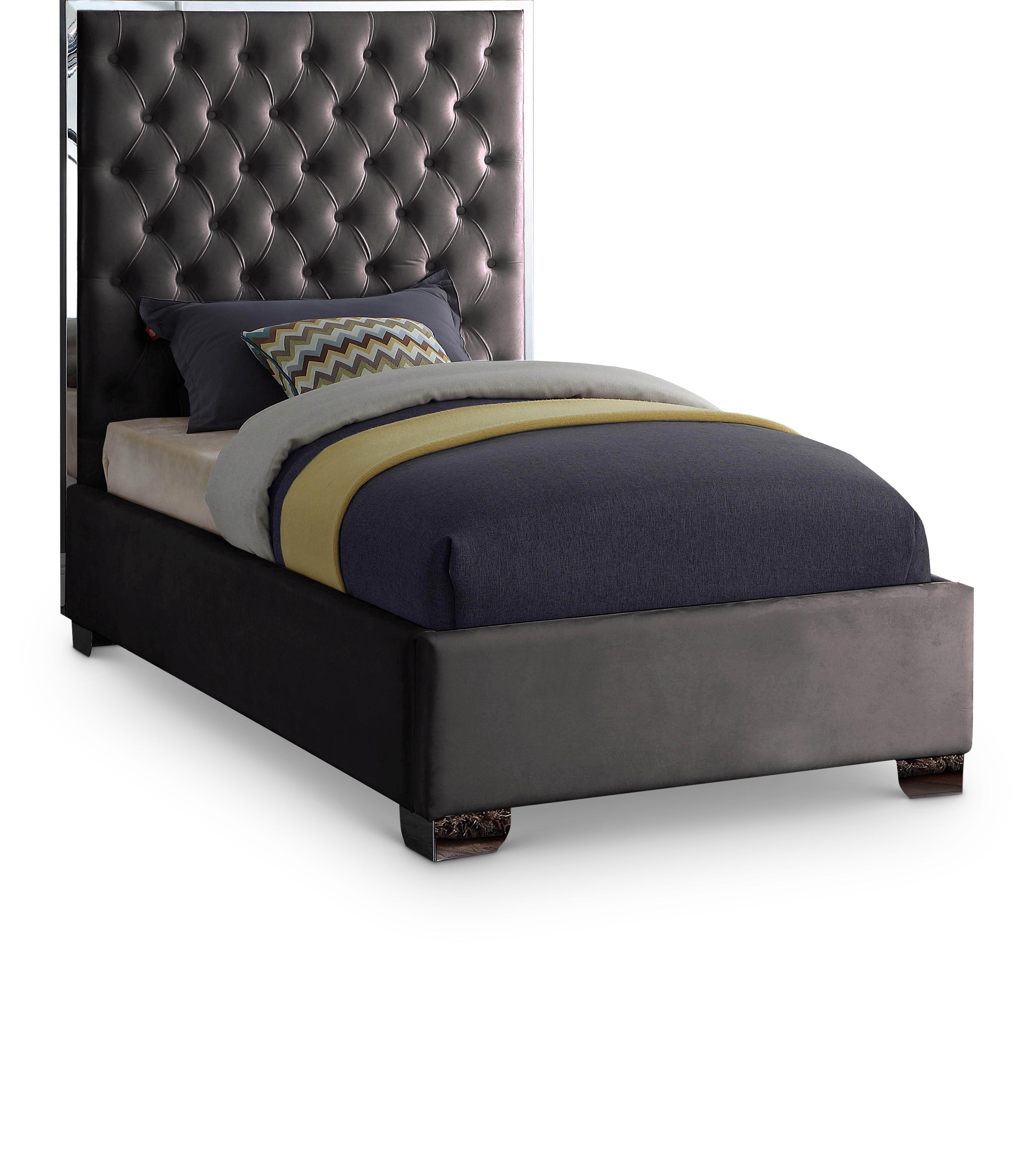 Lexi - Twin Bed - Gray