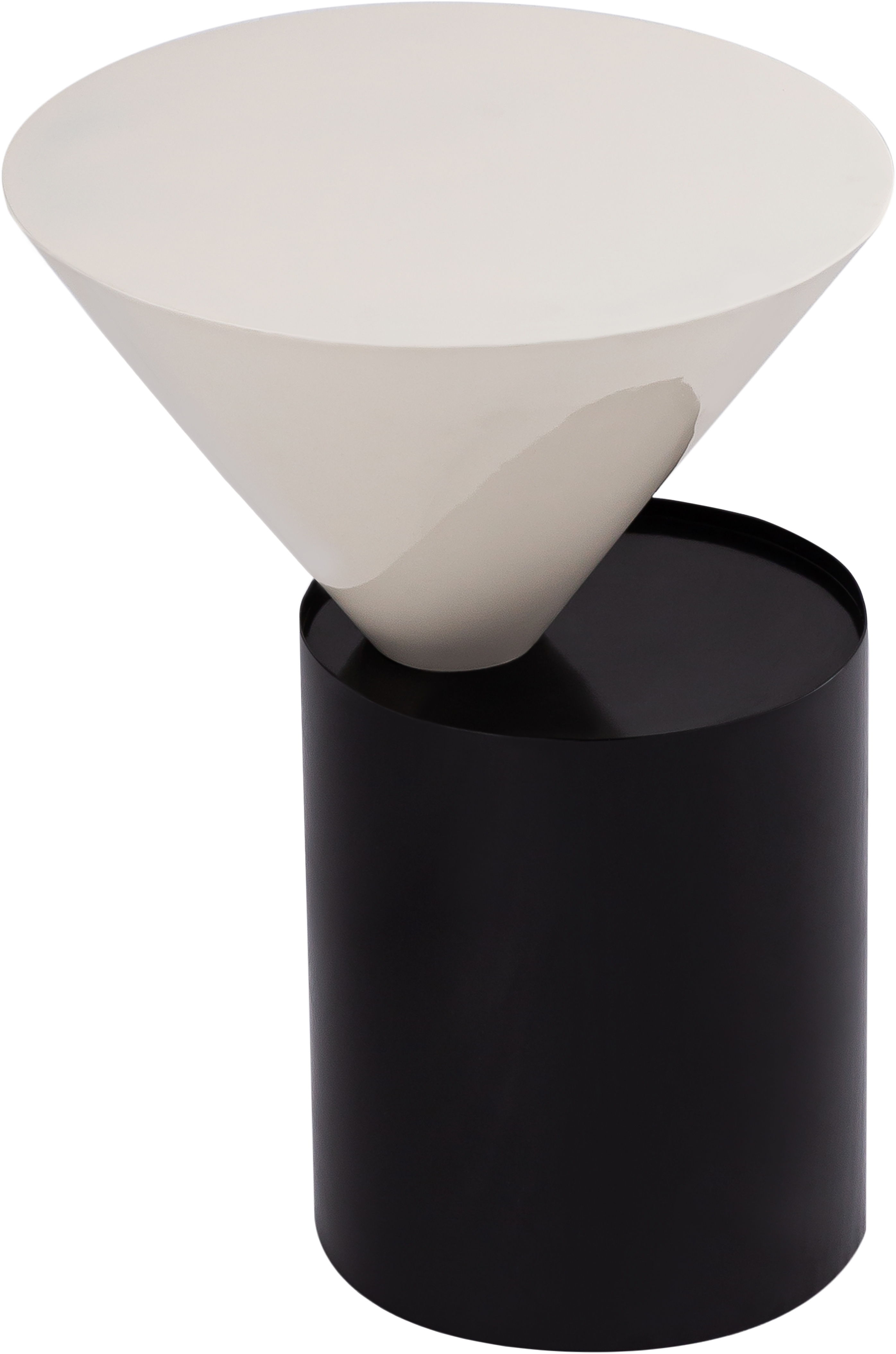 Damon - Metal End Table - Matte Black