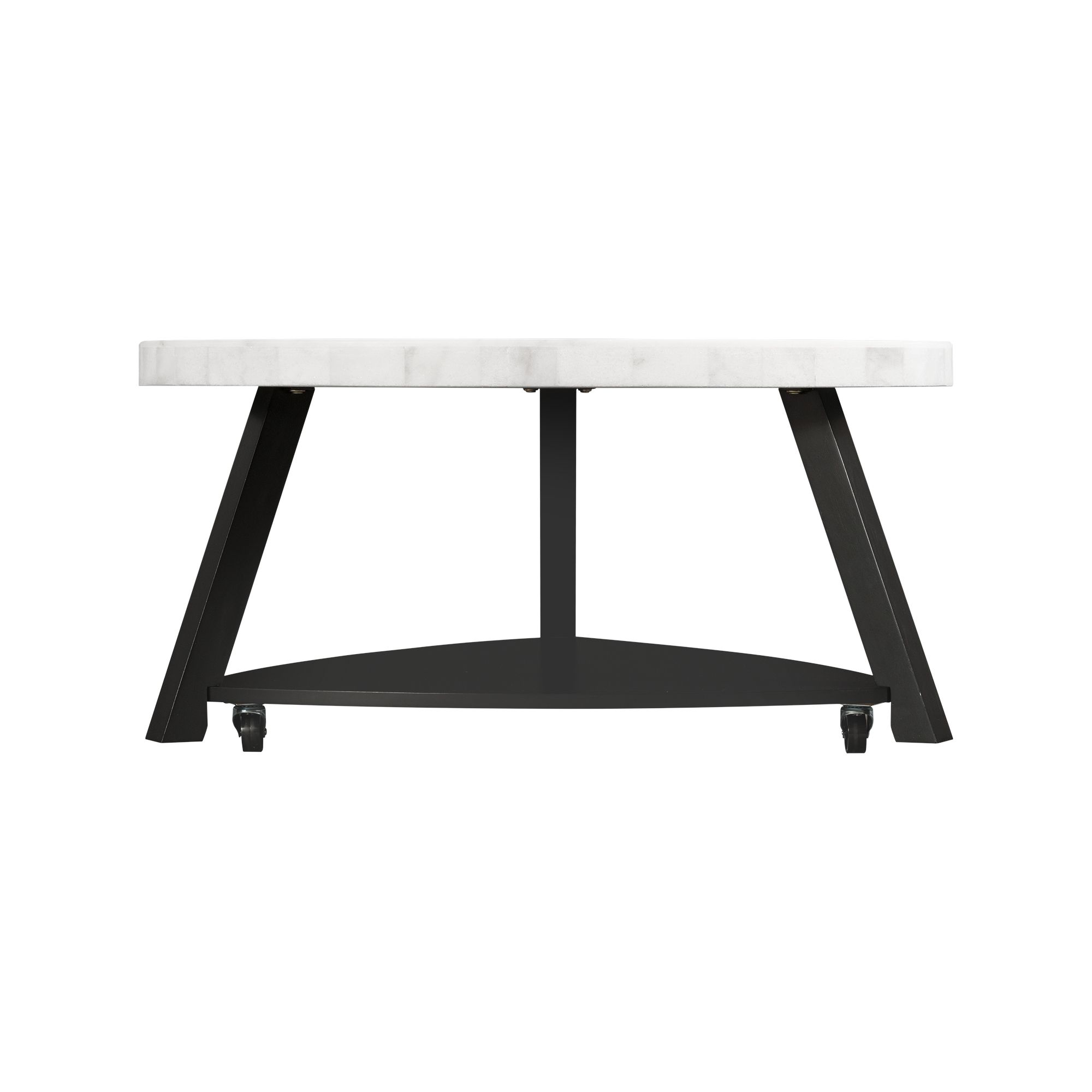Trinity - Marble Top Coffee Table - White
