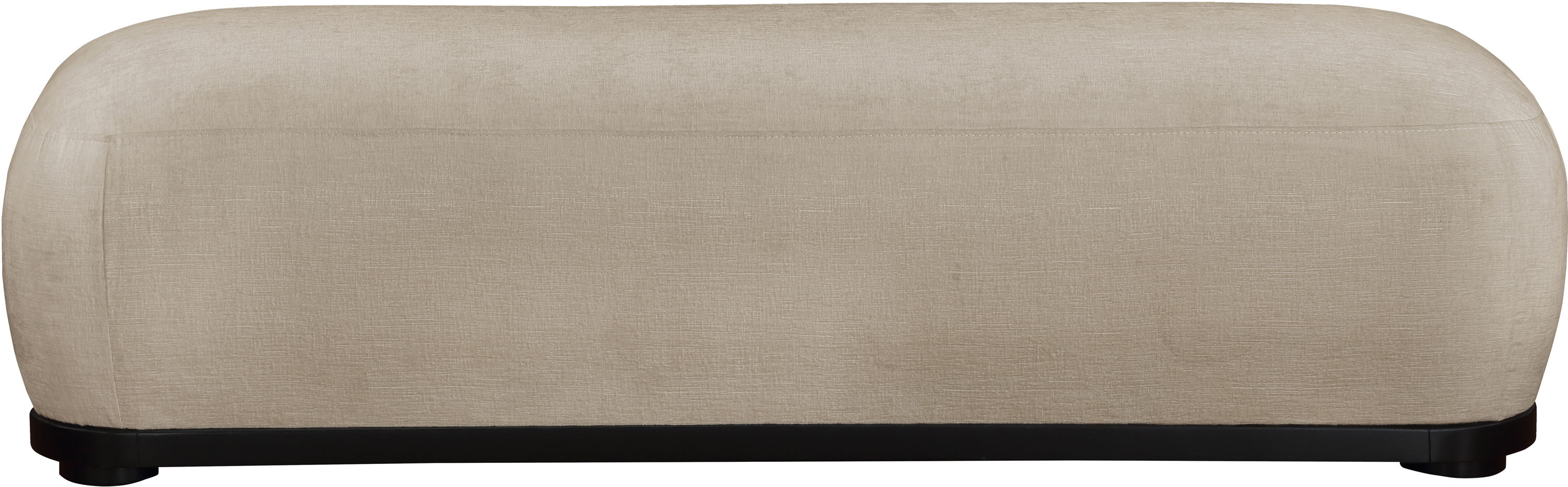 Calum - Bench With Black Frame - Beige